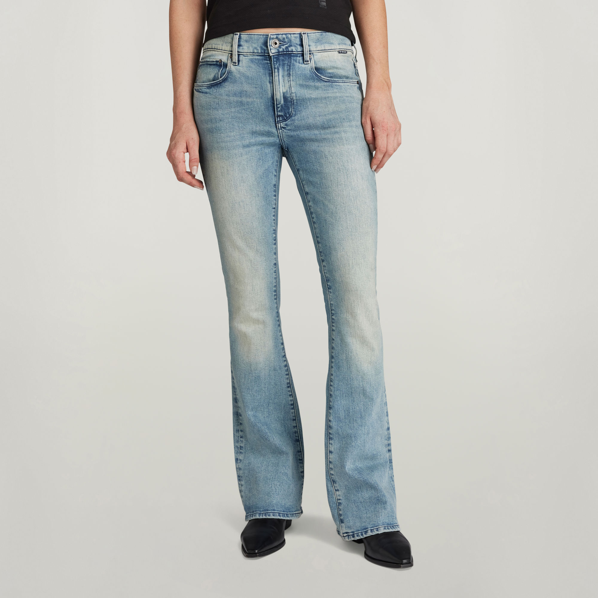 G-Star RAW 3301 Flare Jeans Lichtblauw Dames