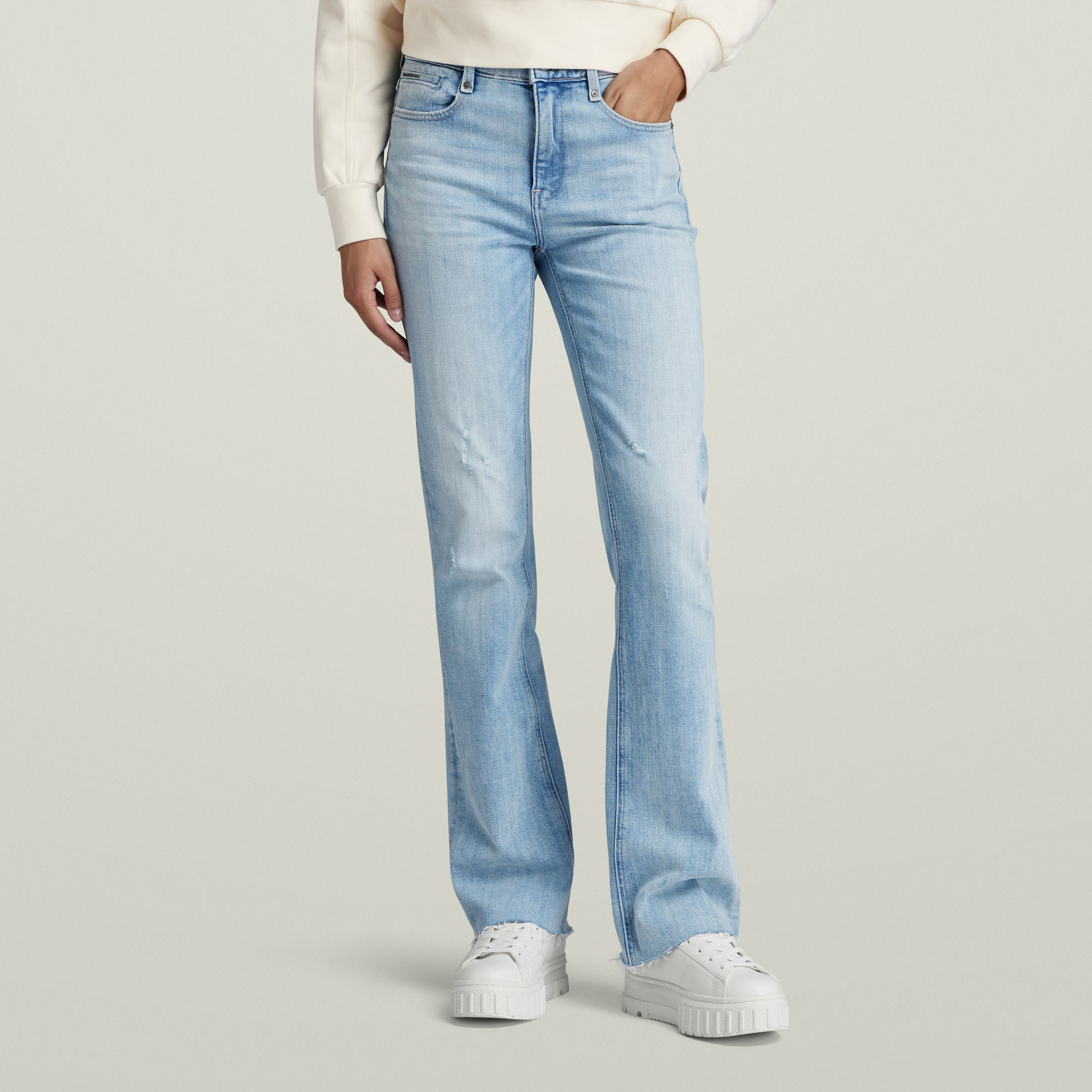 

Noxer Bootcut Jeans - Light blue - Women