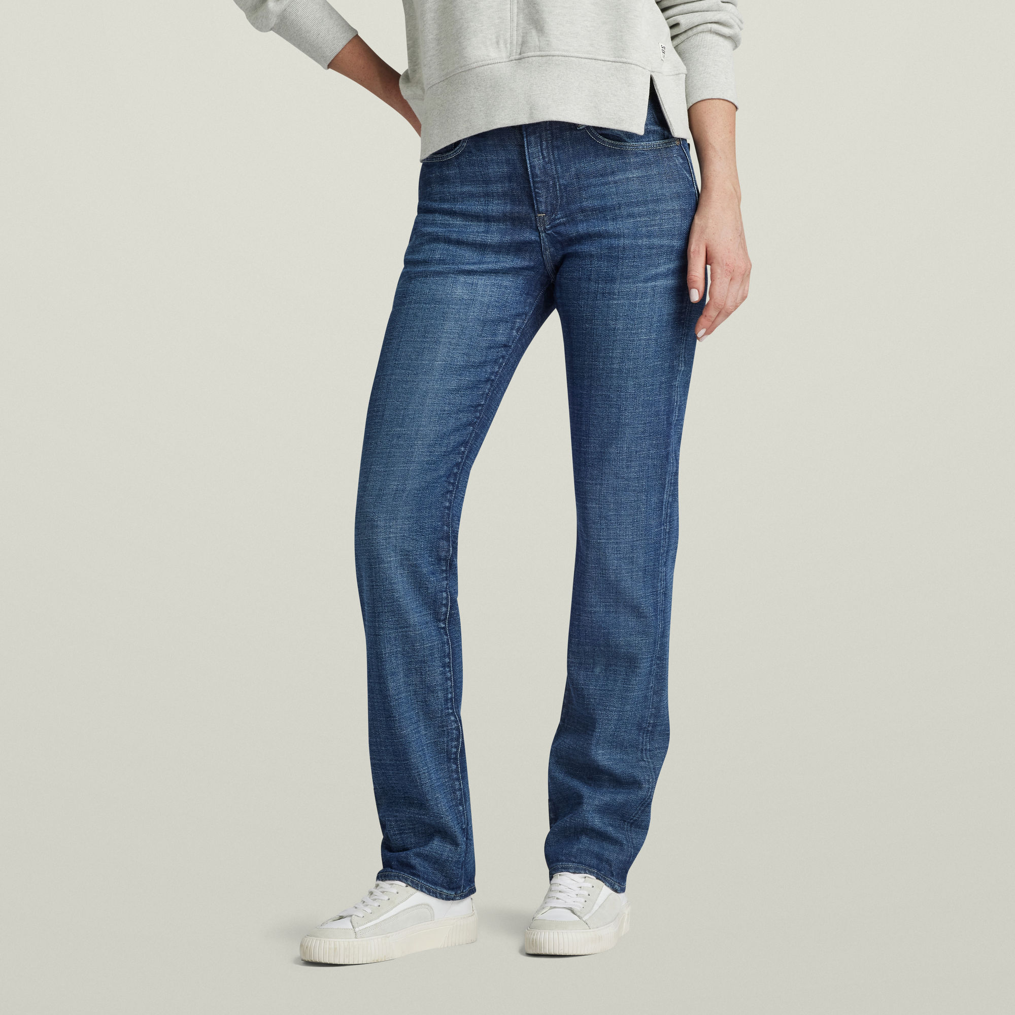 

Strace Straight Jeans - Medium blue - Women