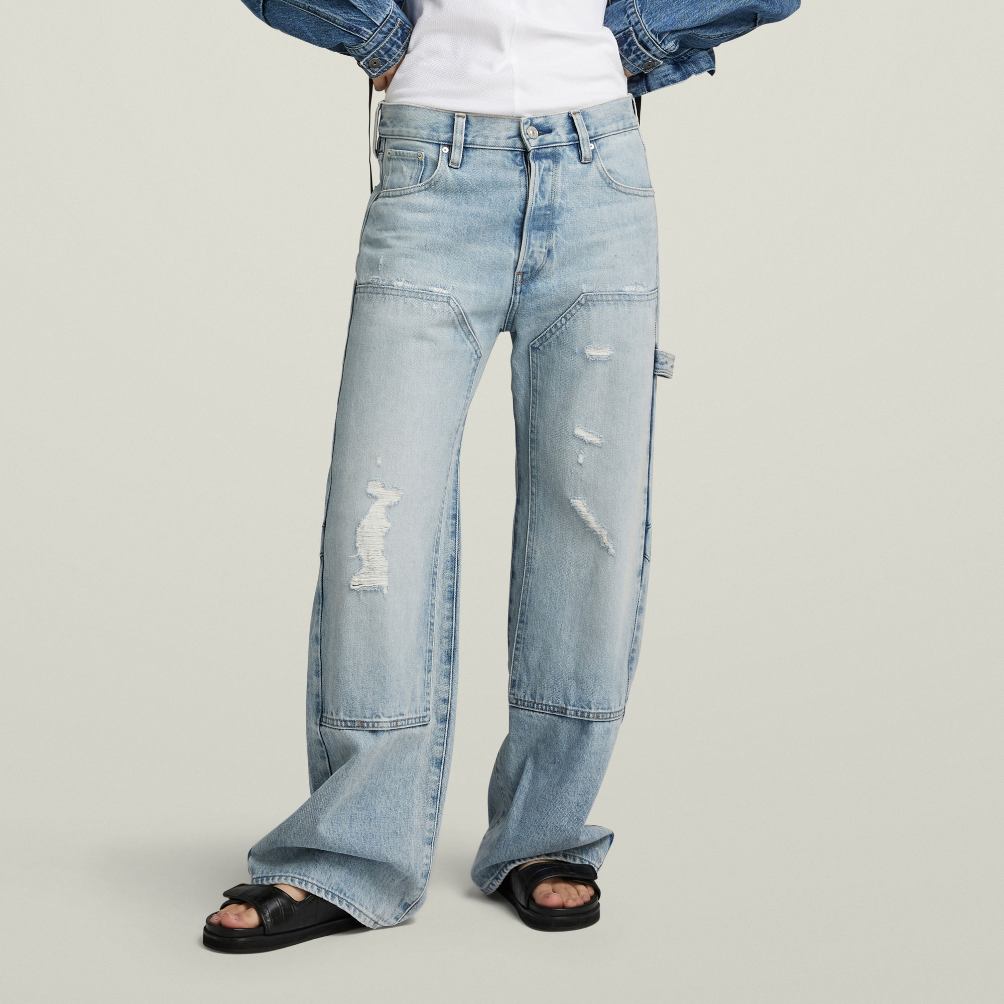 

Bowey 3D Carpenter Loose Jeans - Light blue - Women