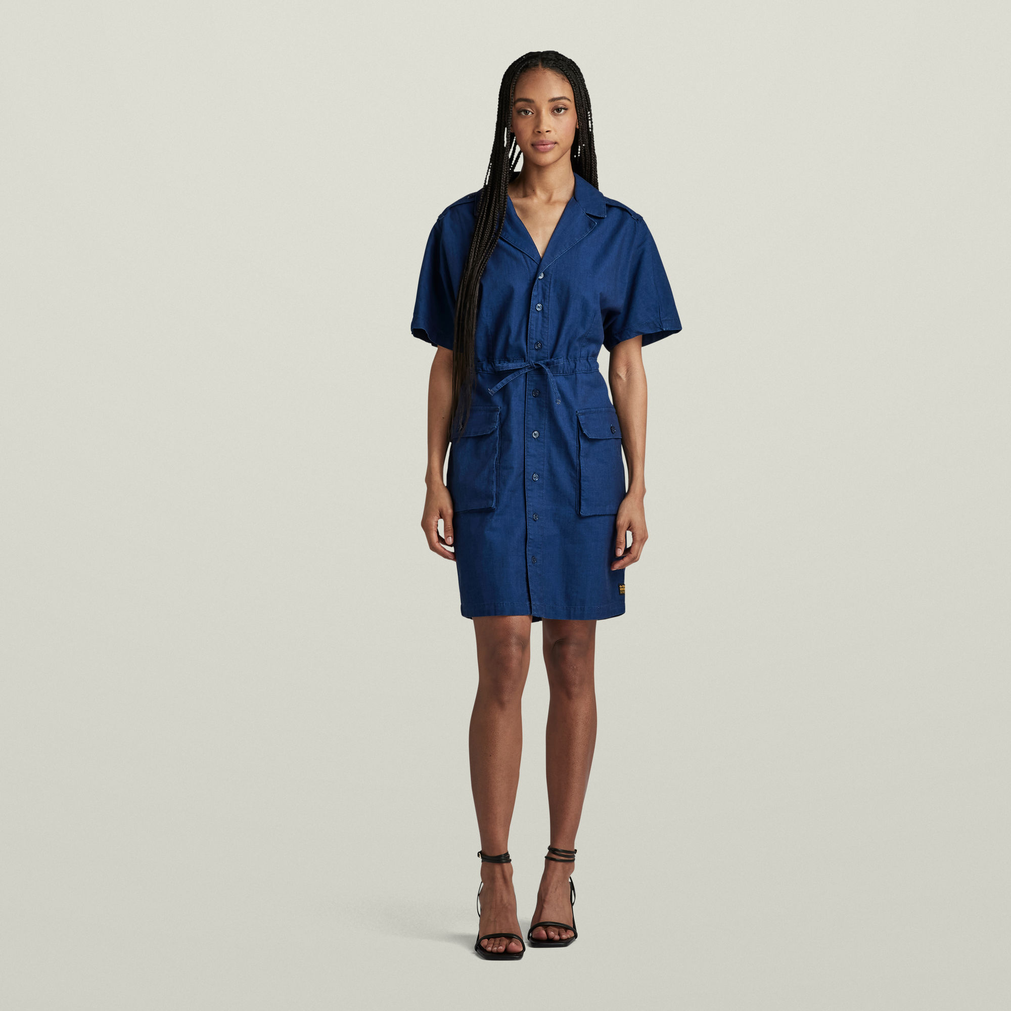 

Soft Utility Dress - Dark blue - Women