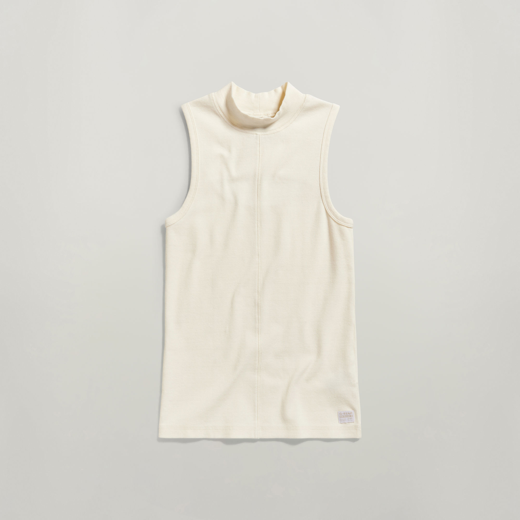 G-Star RAW Open Back Mock Slim Top Beige Dames