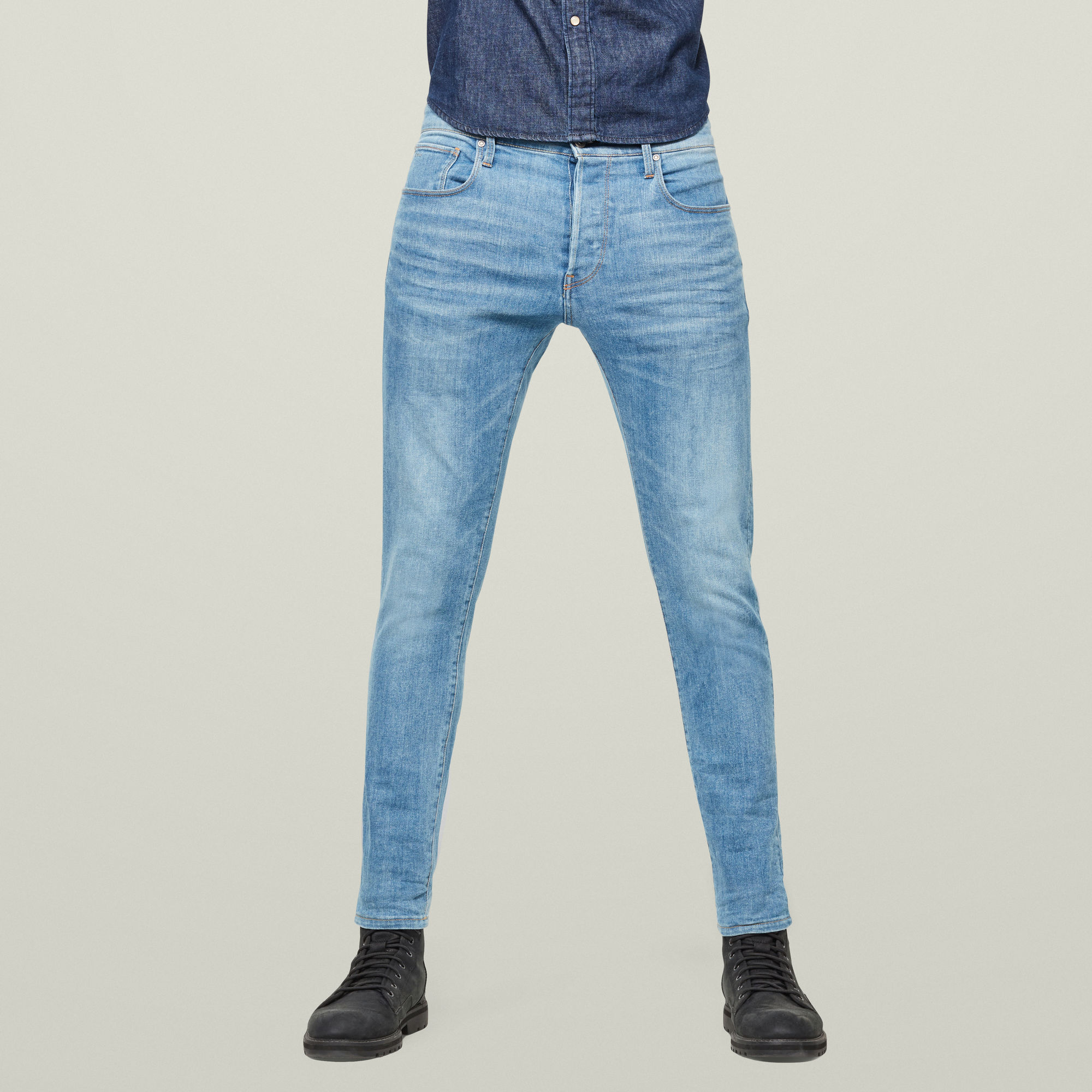 

3301 Slim Jeans - Medium blue - Men