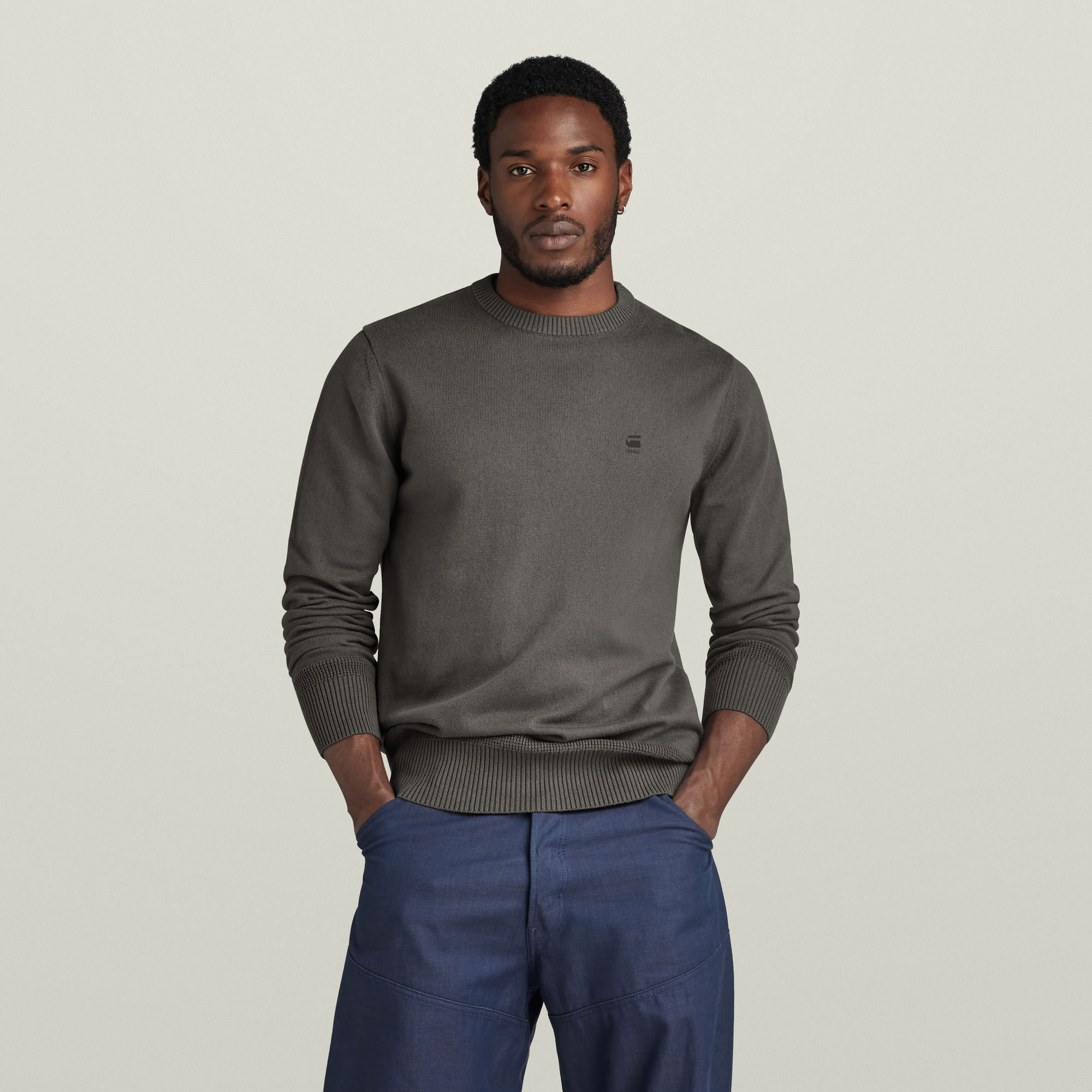

Premium Core Knitted Sweater - Grey - Men
