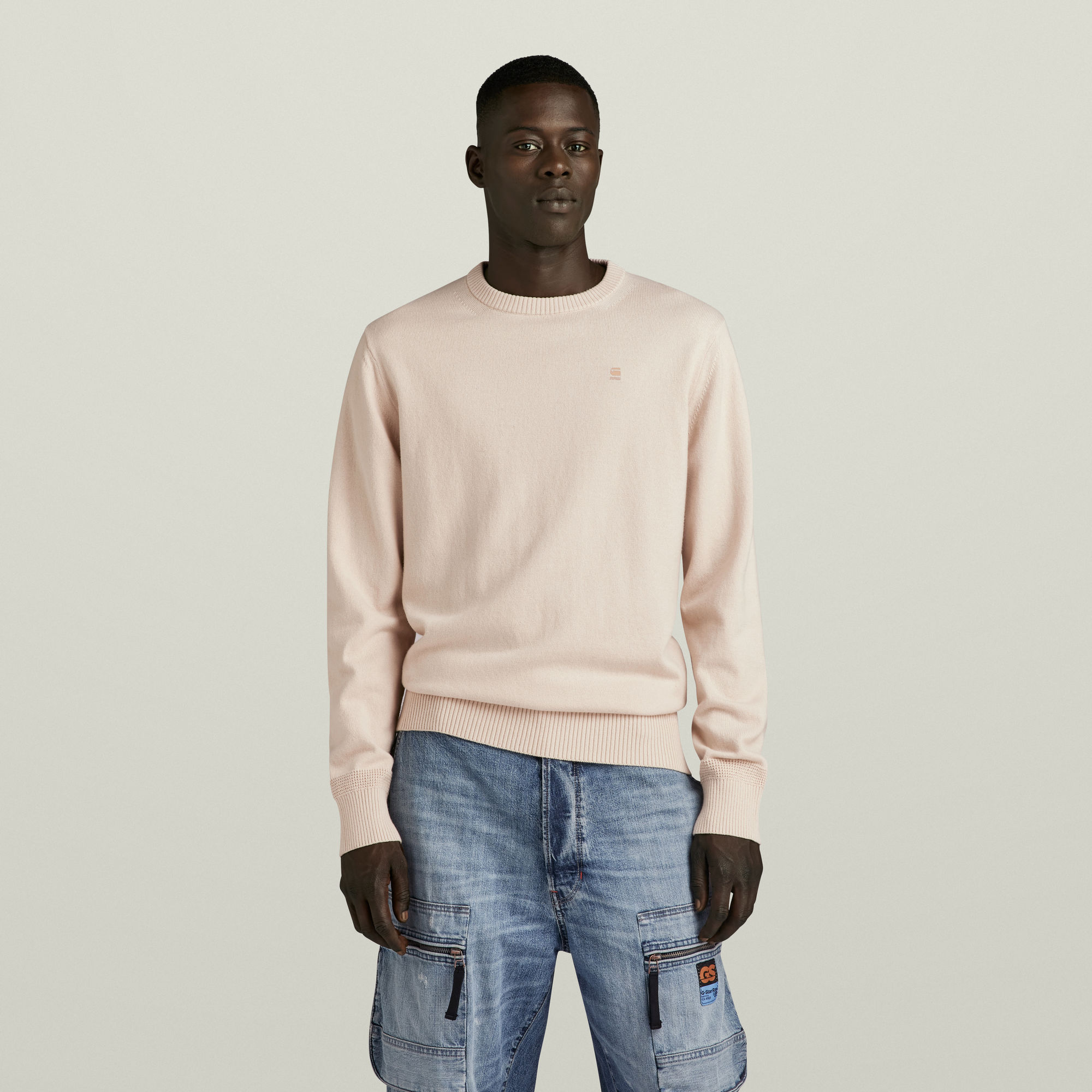 

Premium Core Knitted Sweater - White - Men