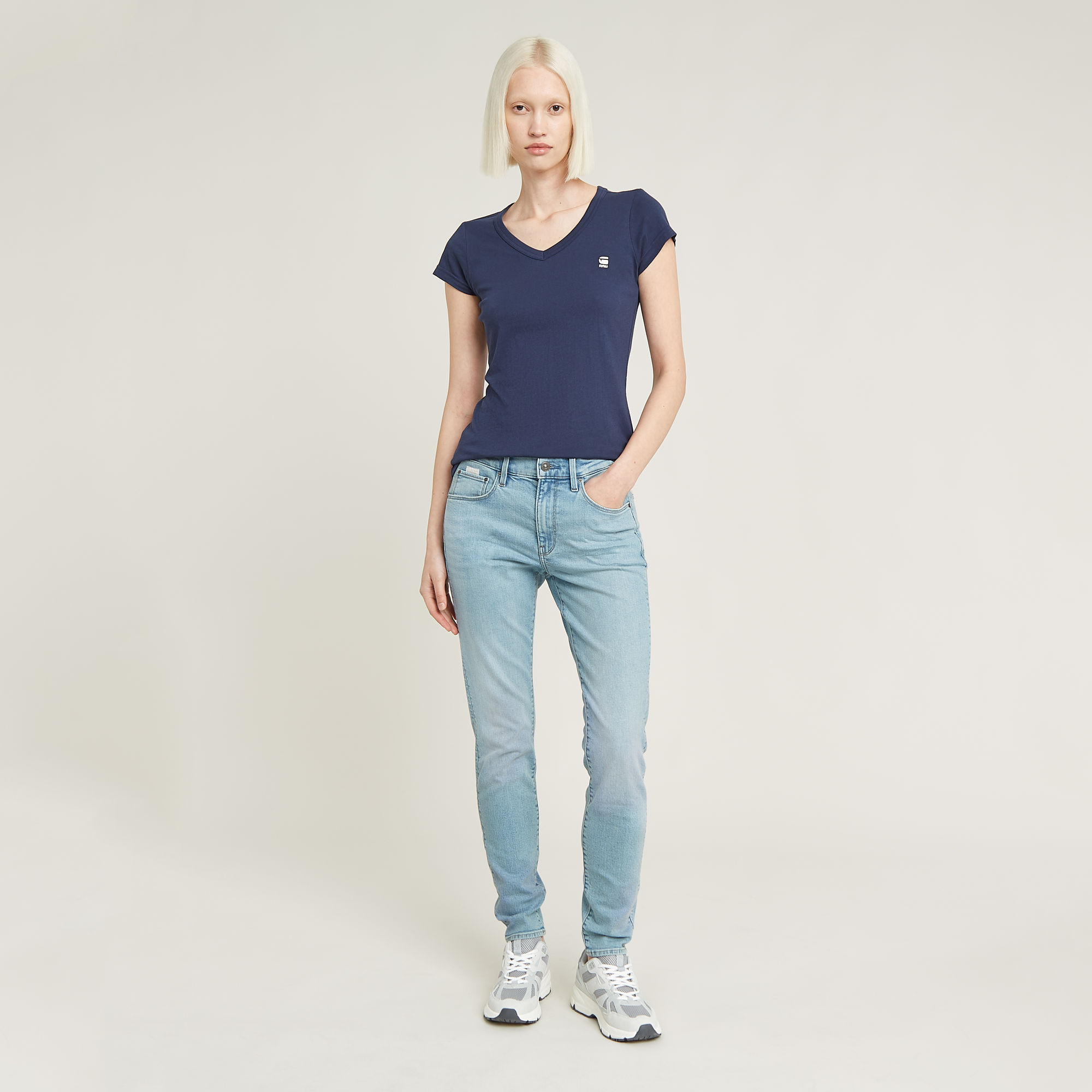 Thumbnail - 3301 Skinny Jeans - Mittelblau - Damen