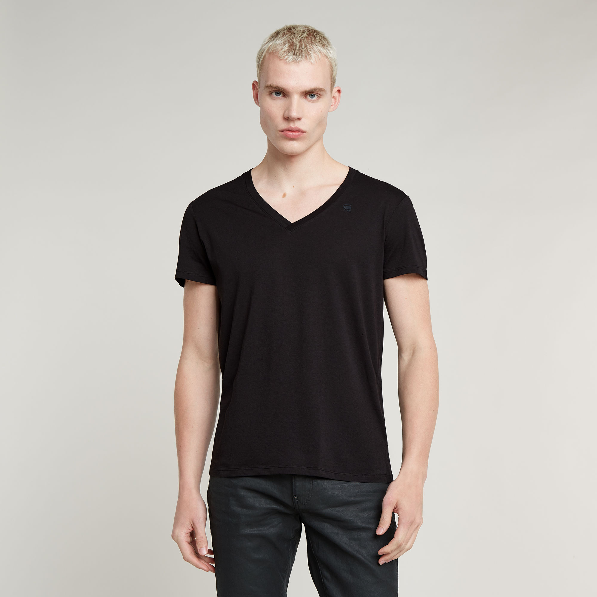 

Base Heather V-Neck T-Shirt 2-Pack - Black - Men