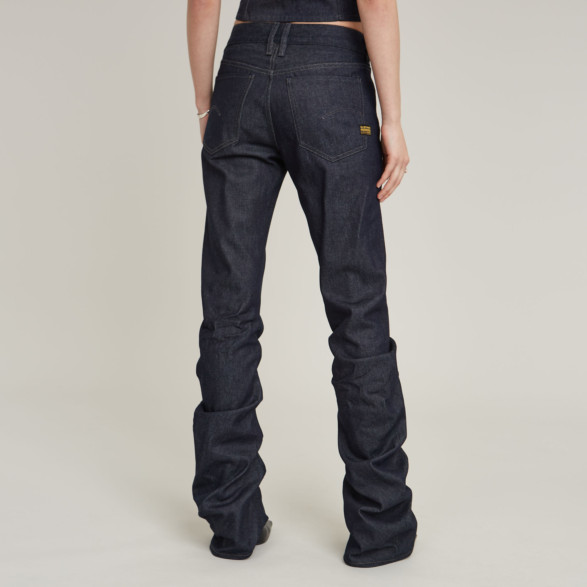 G-Star RAW G-Staq Low Bootcut Jeans Donkerblauw Dames