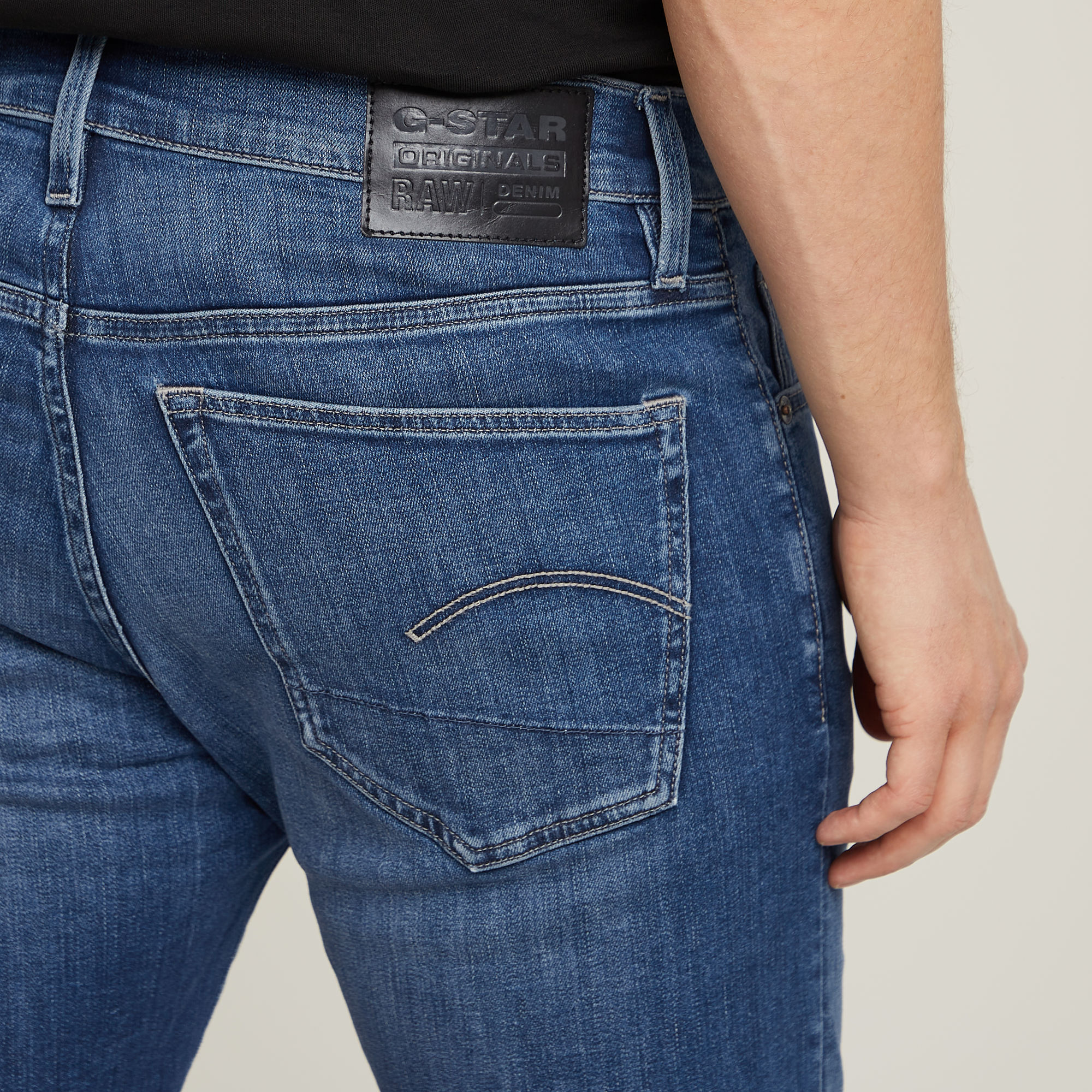 G-Star RAW 3301 Slim Denim Short Midden blauw Heren
