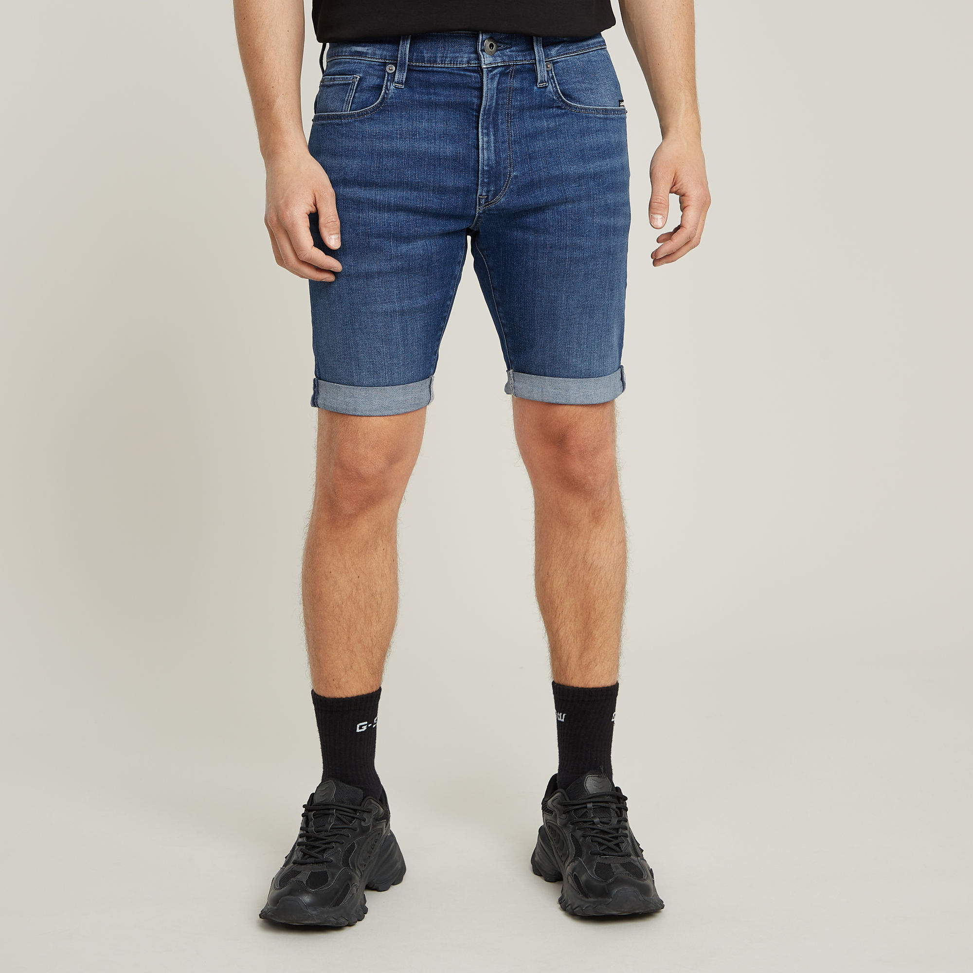 G-Star RAW 3301 Slim Denim Short - Midden blauw - Heren