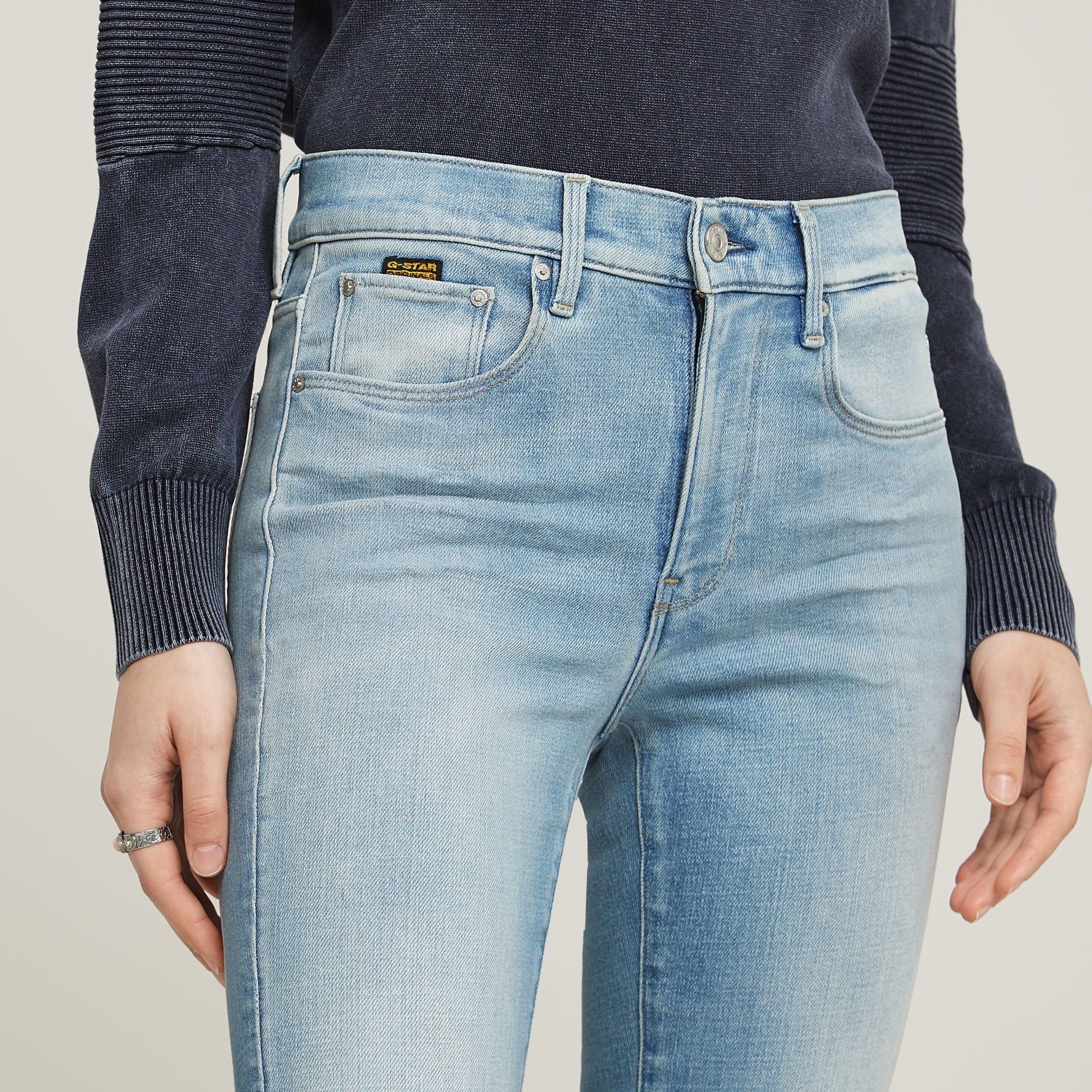 G-Star RAW 3301 Flare Jeans Lichtblauw Dames