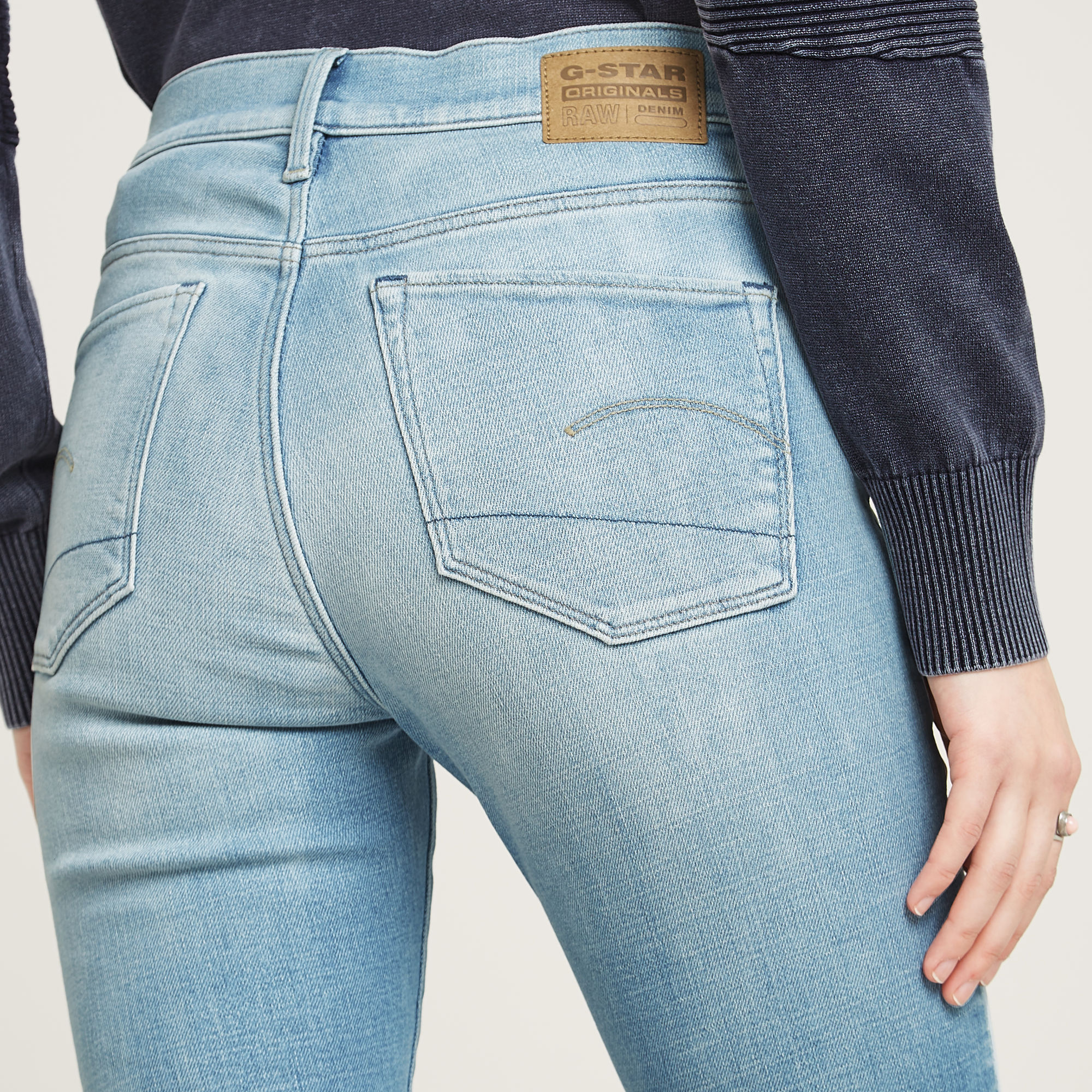 G-Star RAW 3301 Flare Jeans Lichtblauw Dames