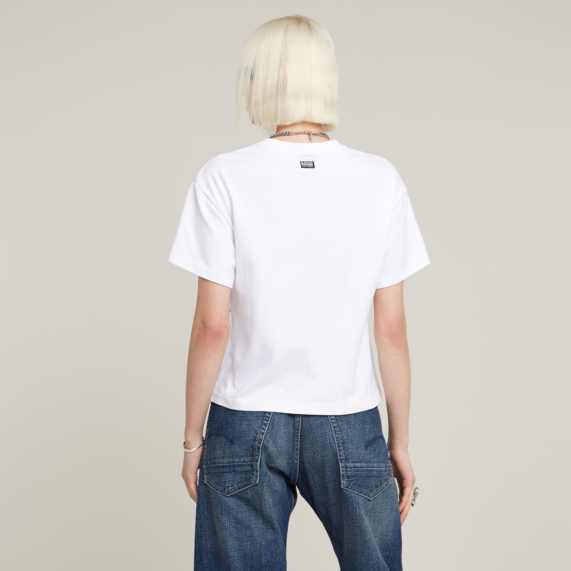 G-Star RAW Side Buttons Relaxed Top Wit Dames