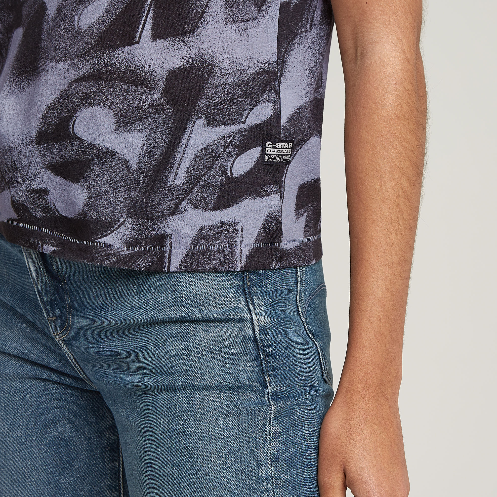 G-Star RAW Sprayed Letters Top Meerkleurig Dames