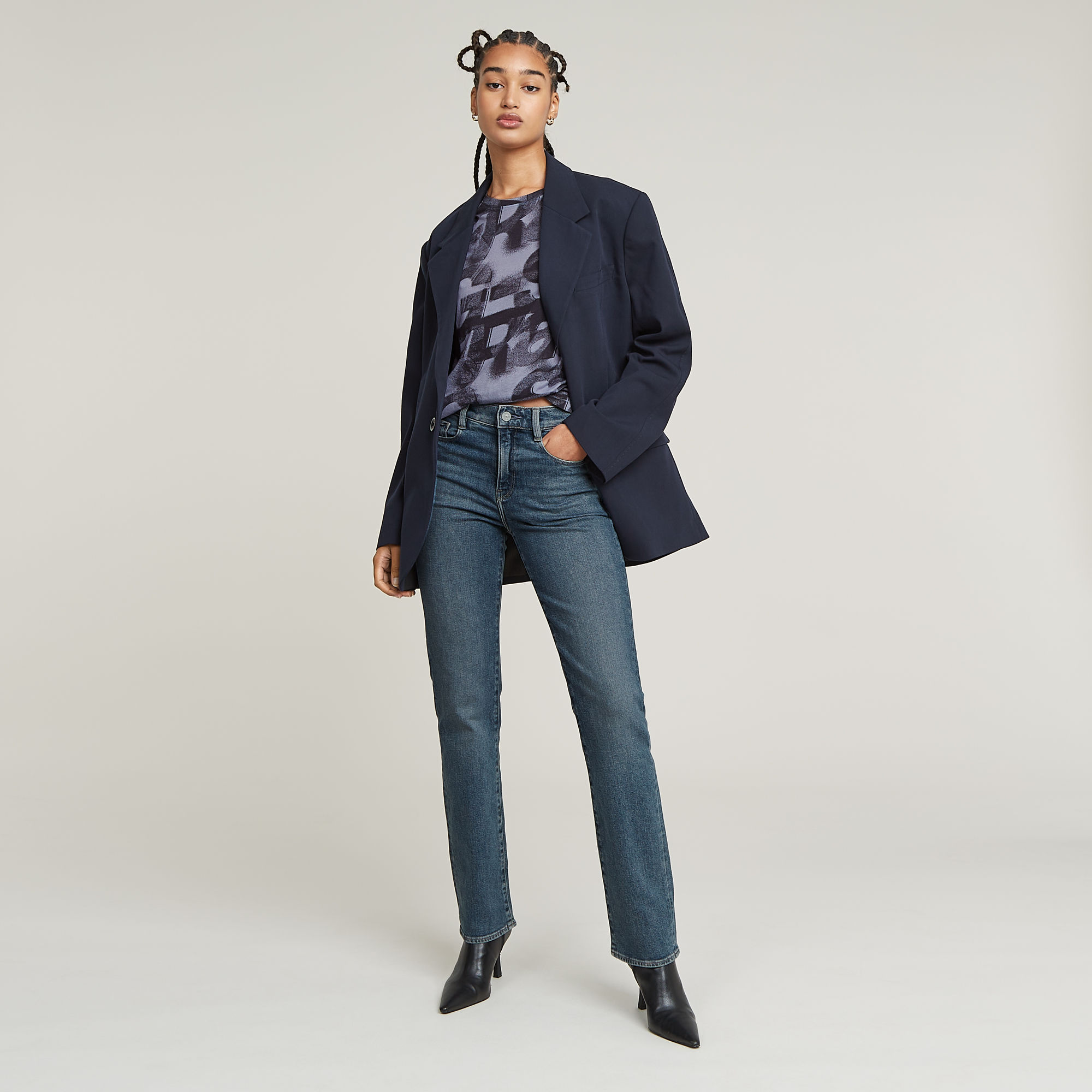 G-Star RAW Sprayed Letters Top Meerkleurig Dames