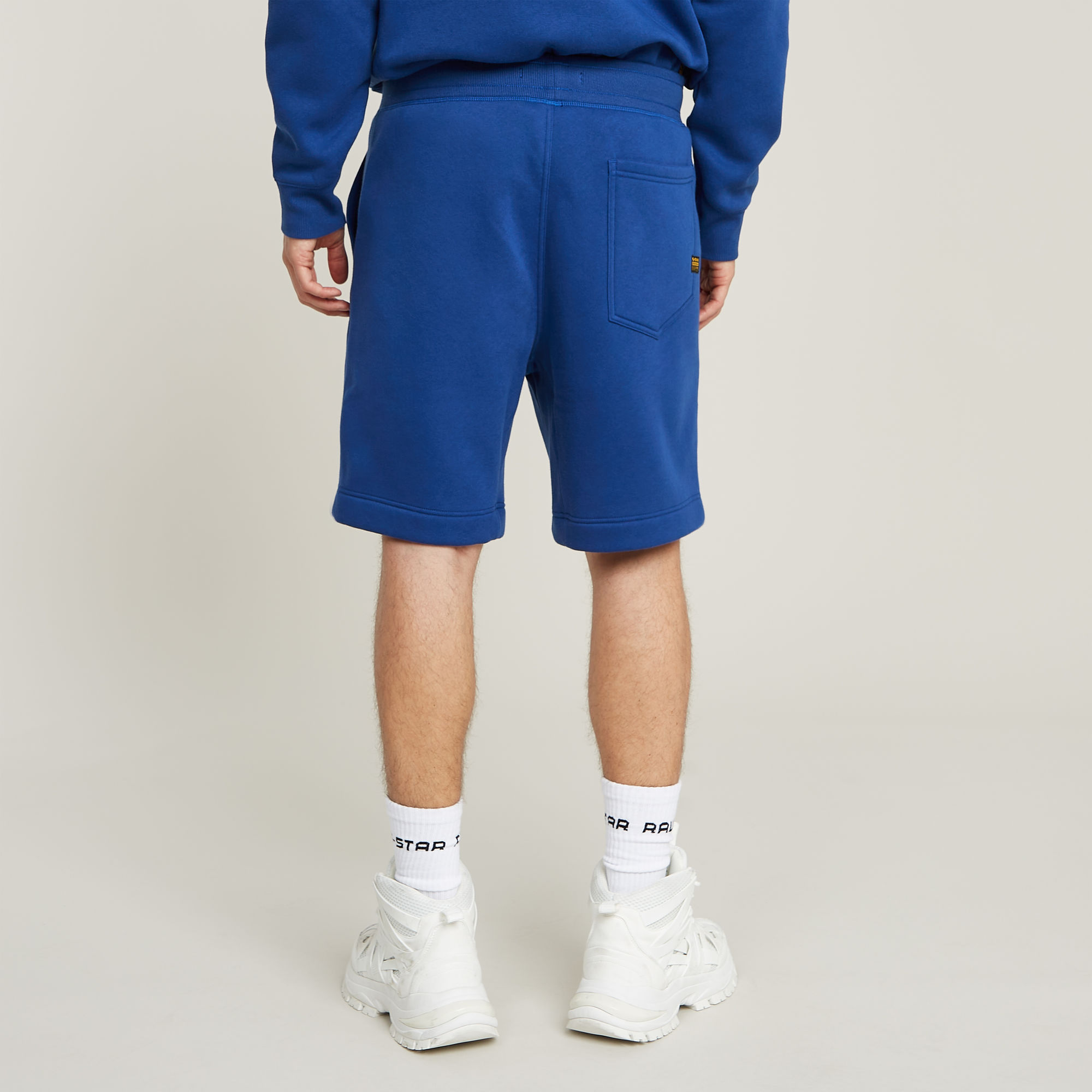G-Star RAW Premium Core Sweatshort Midden blauw Heren
