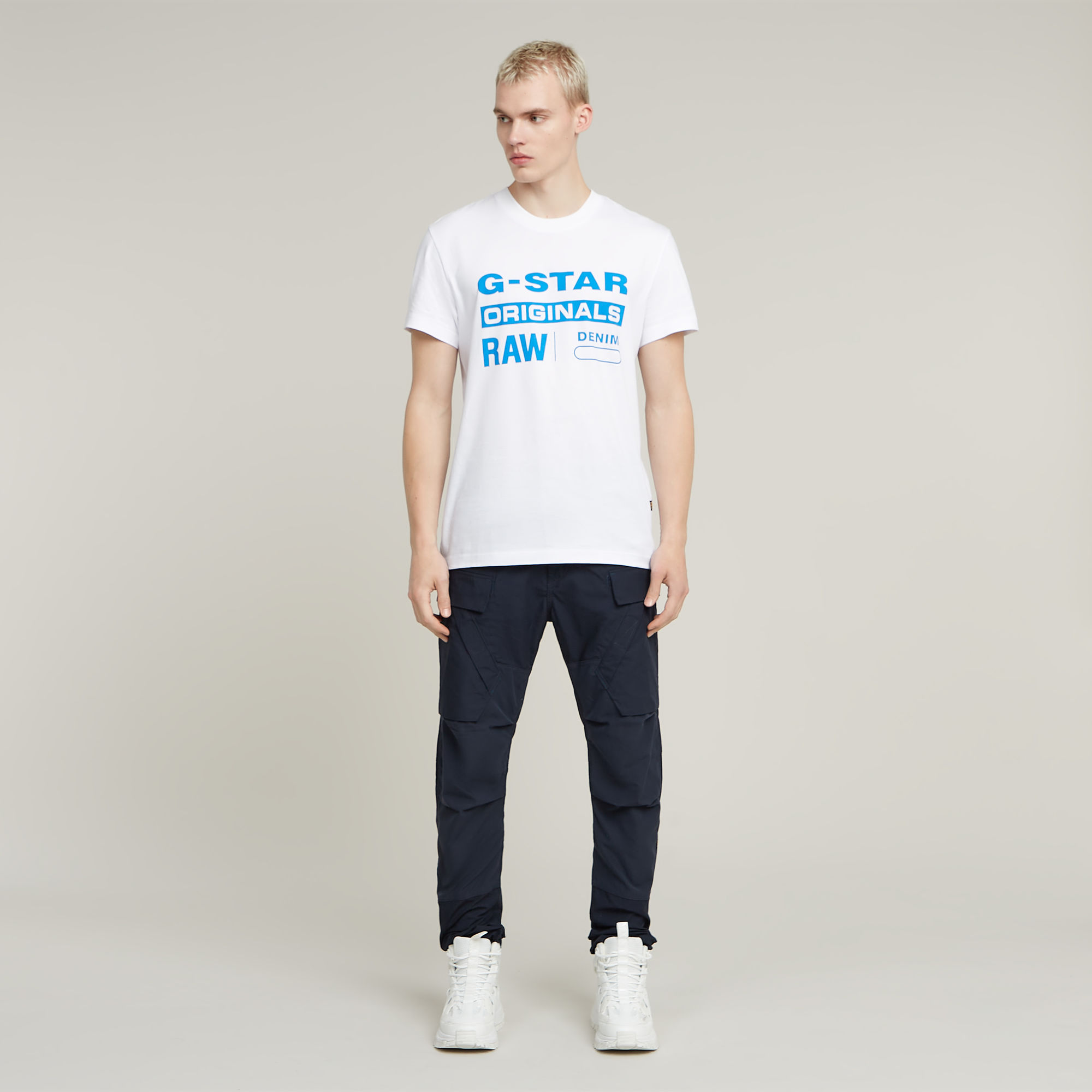 G-Star RAW Originals T-Shirt Wit Heren
