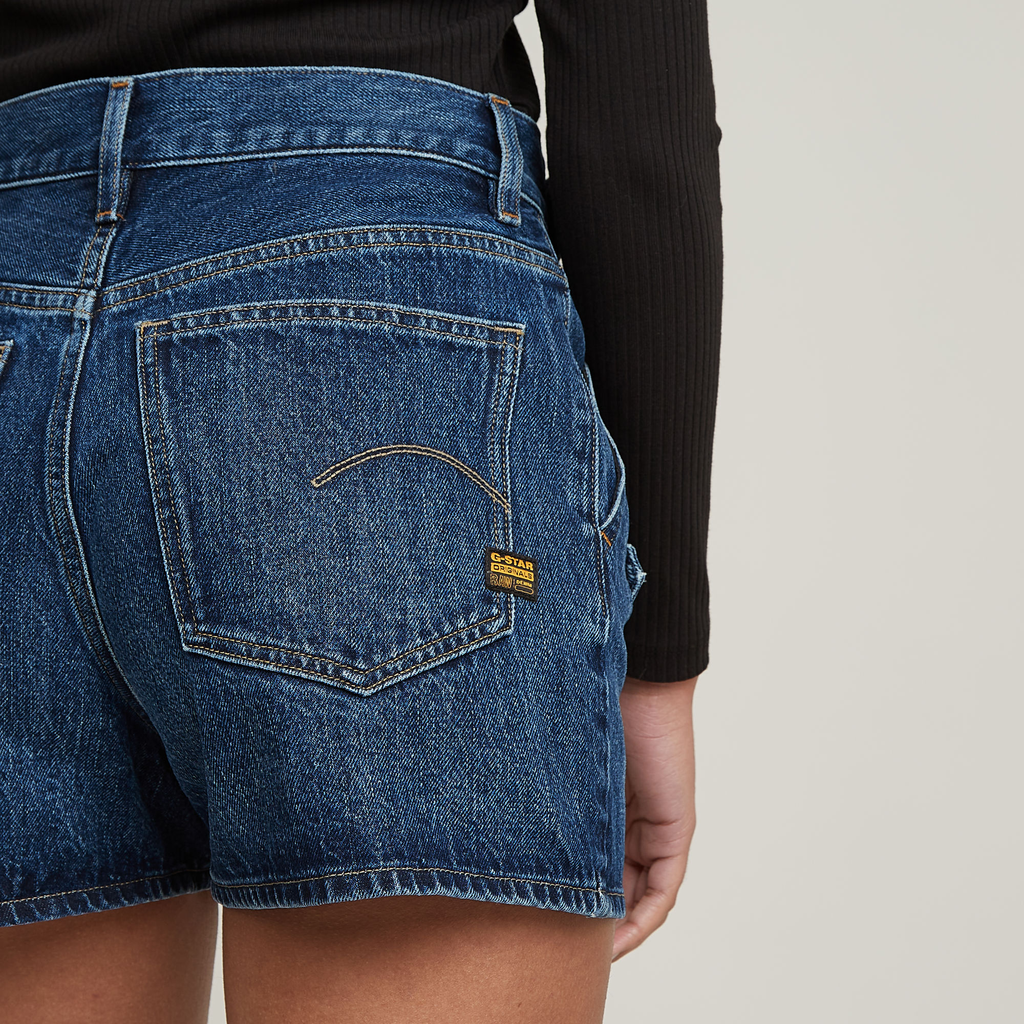 G-Star RAW Micro Denim Skort Donkerblauw Dames