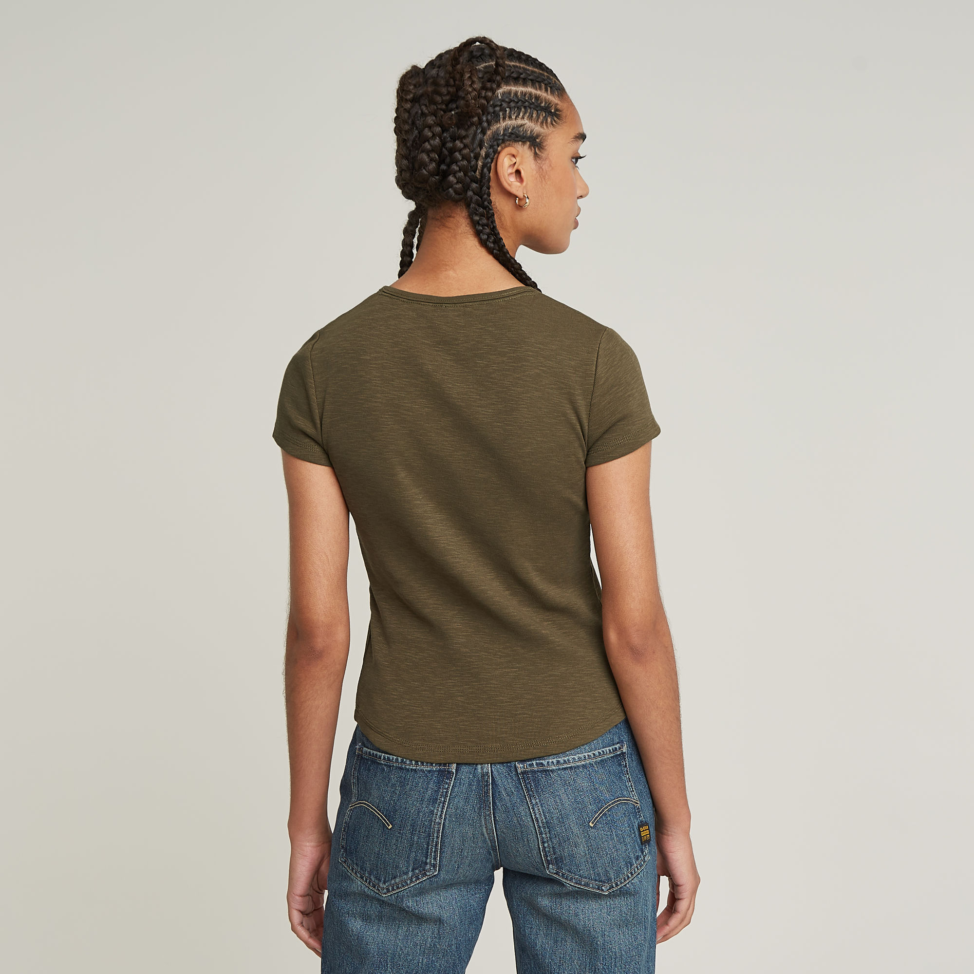 G-Star RAW Micro Placket Slim Top Groen Dames