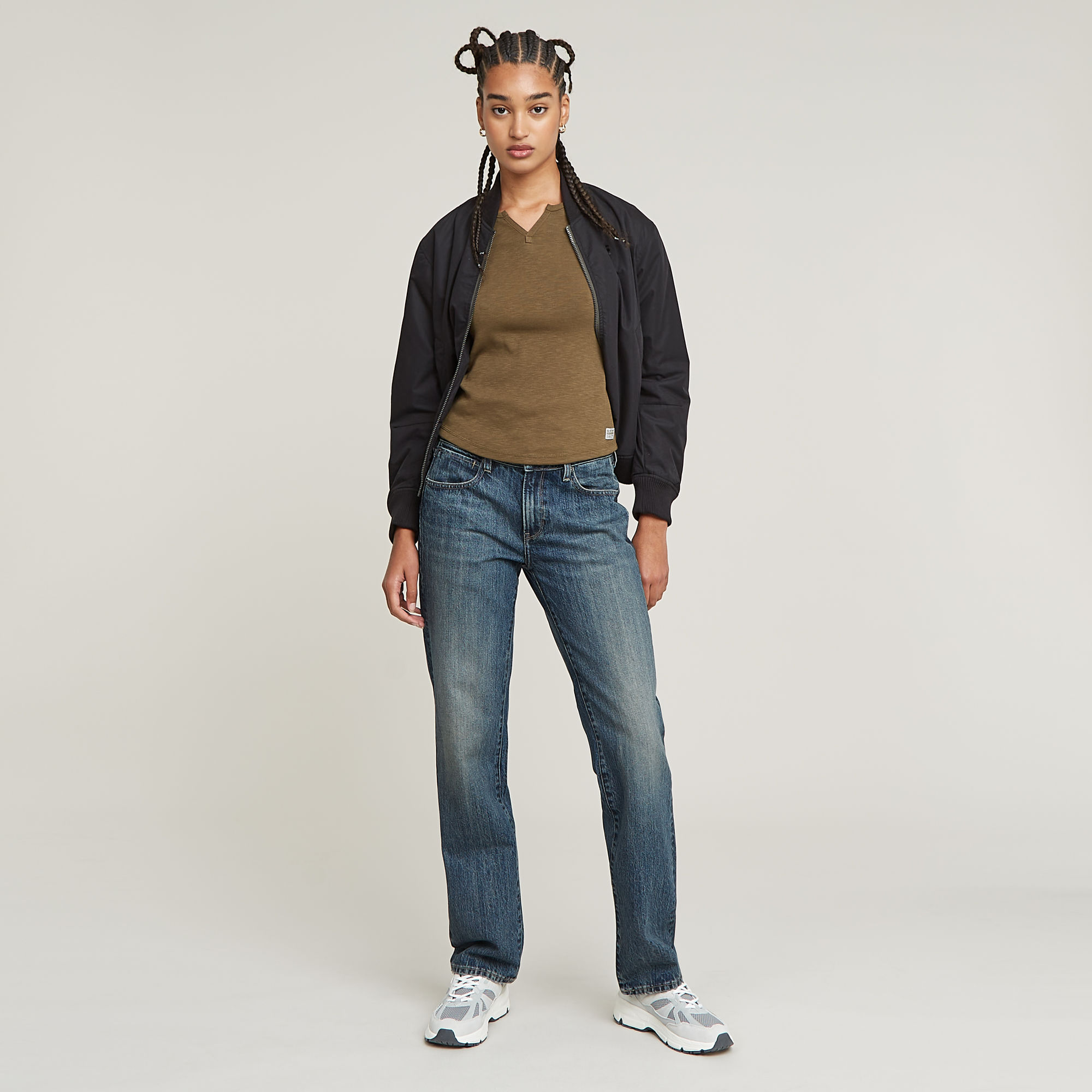 G-Star RAW Micro Placket Slim Top Groen Dames