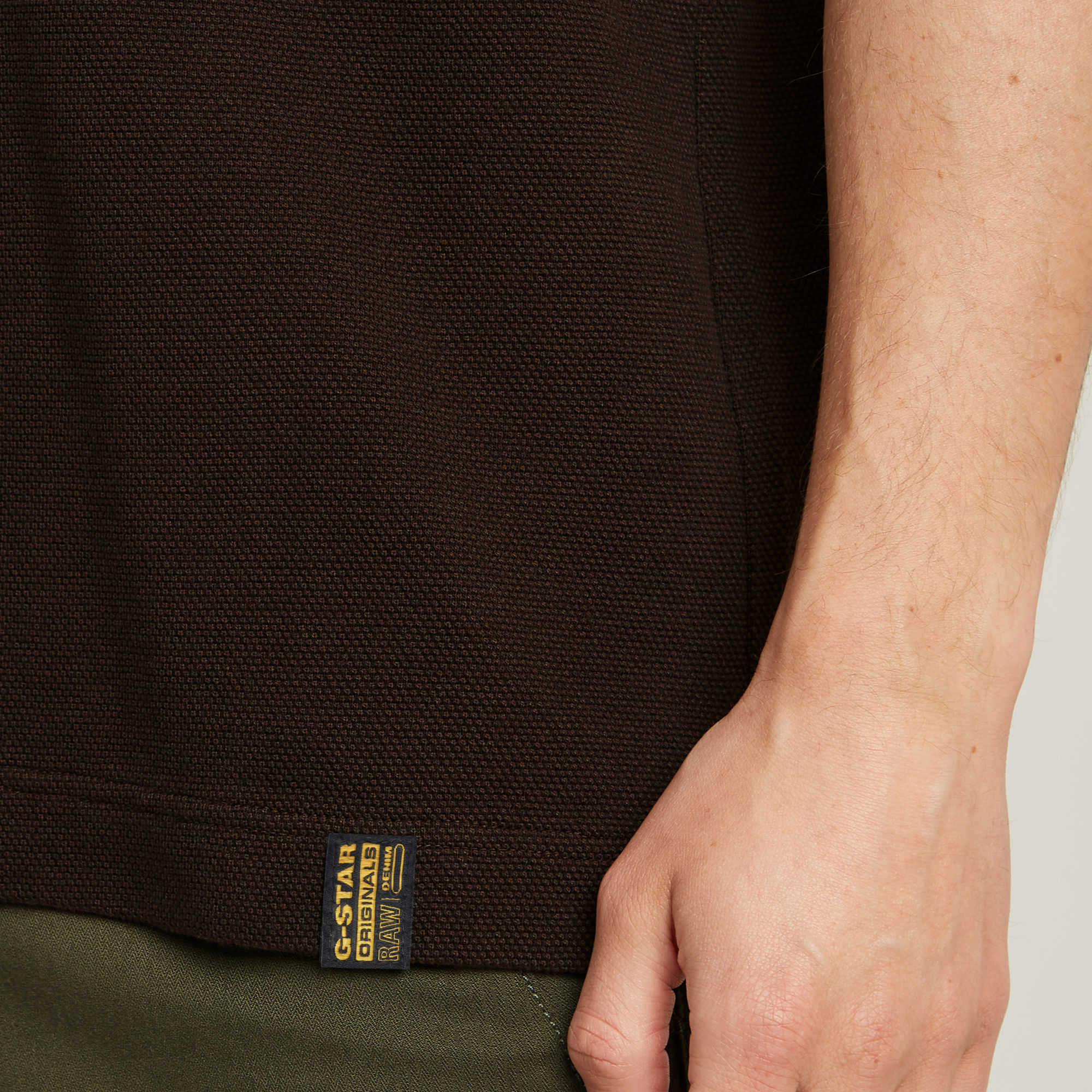 G-Star RAW Essential Polo Bruin Heren