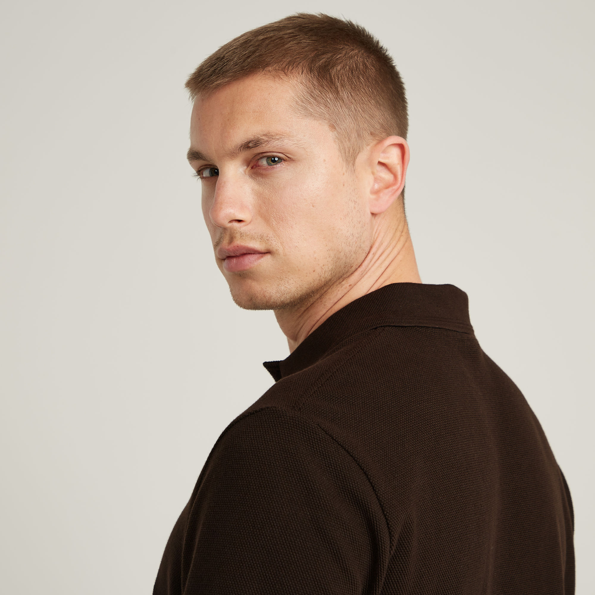 G-Star RAW Essential Polo Bruin Heren