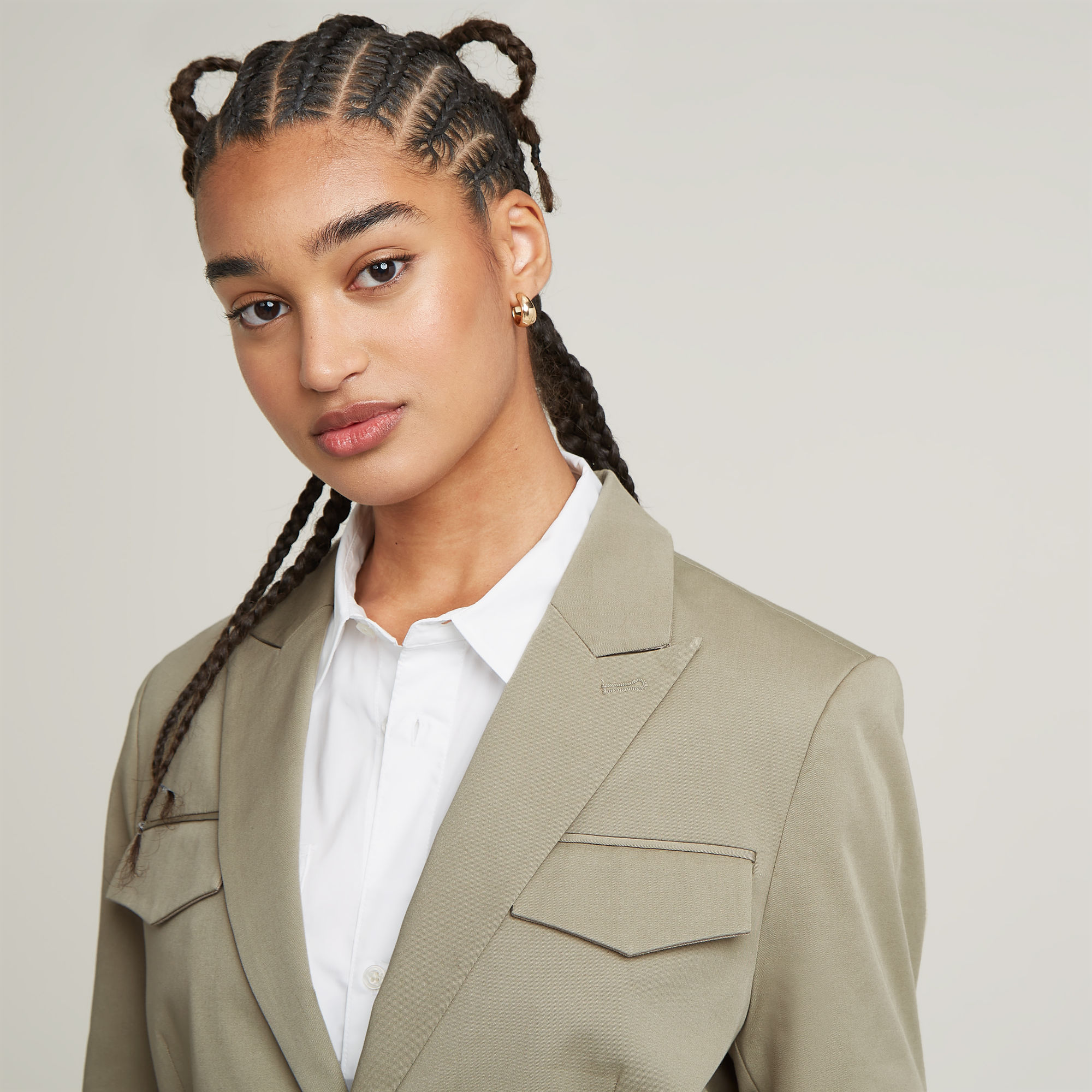 G-Star RAW Pocket Blazer Beige Dames