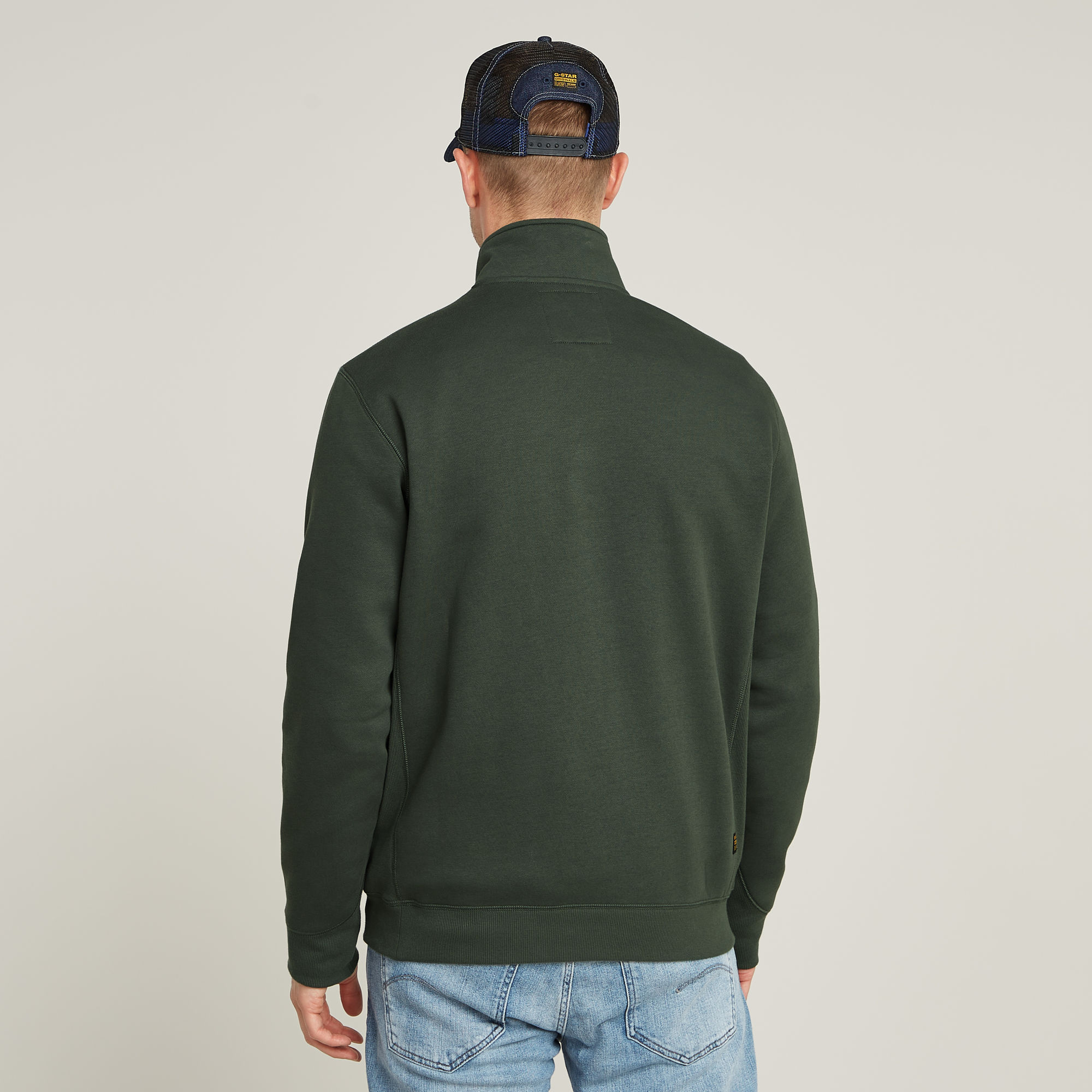 G-Star RAW Premium Core Half Zip Sweater Grijs Heren