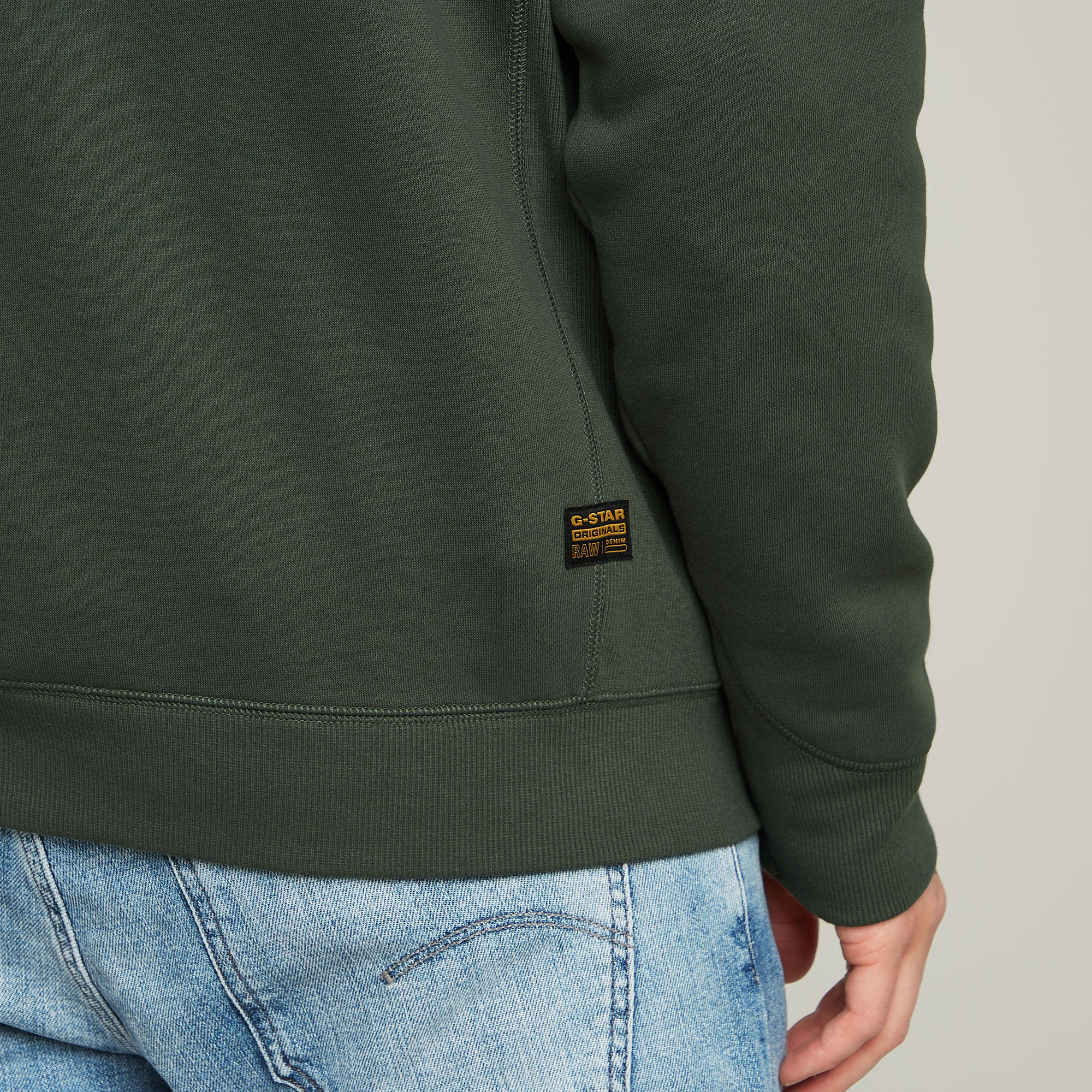 G-Star RAW Premium Core Half Zip Sweater Grijs Heren