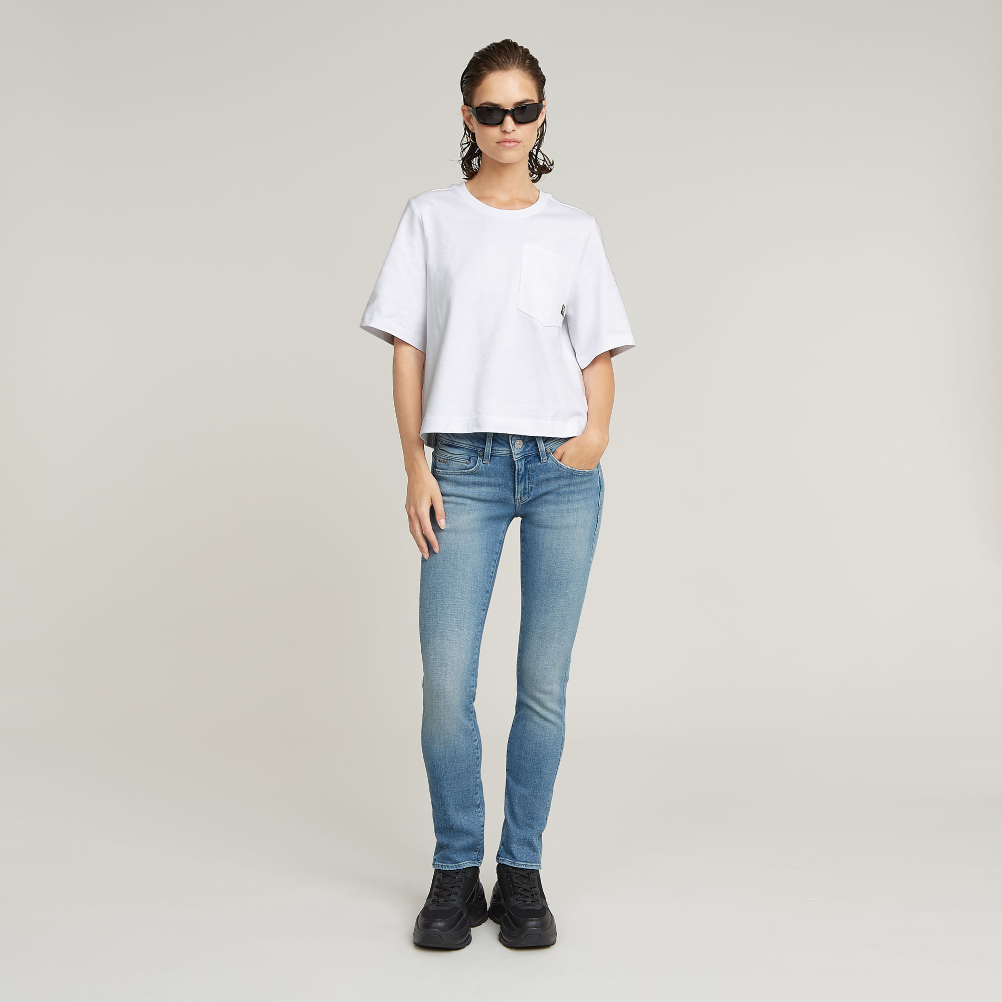 G-Star RAW Pocket Top Wit Dames