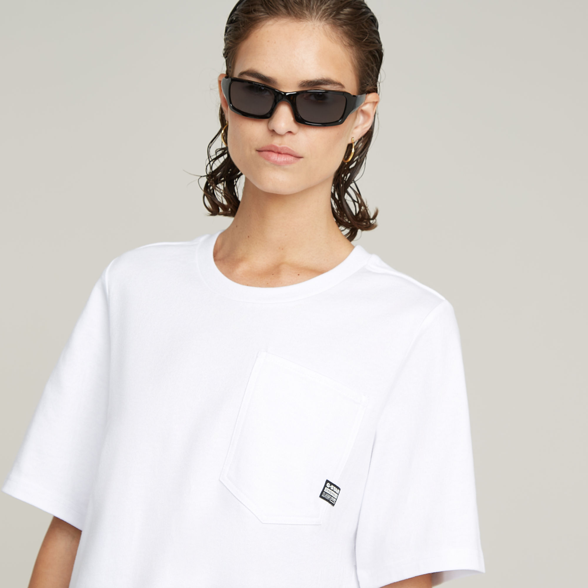G-Star RAW Pocket Top Wit Dames