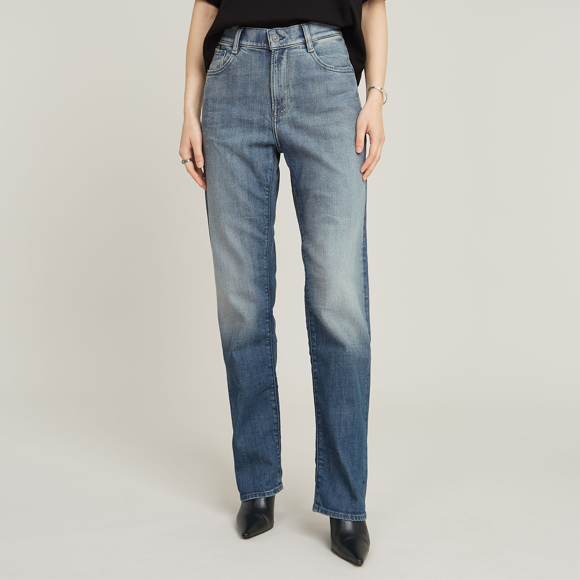 G-Star RAW Viktoria High Straight Jeans - Midden blauw - Dames