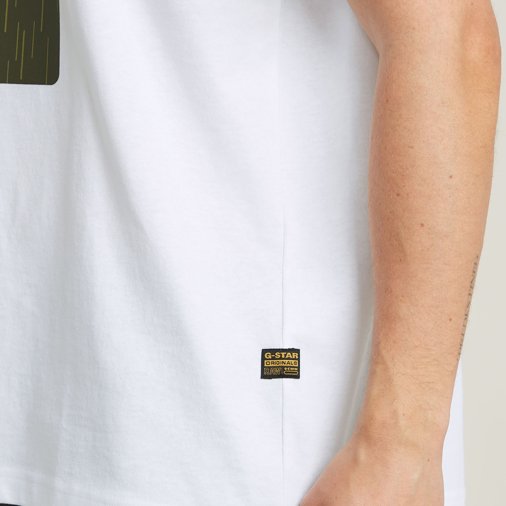 G-Star RAW Burger Box Rain Loose T-Shirt Wit Heren