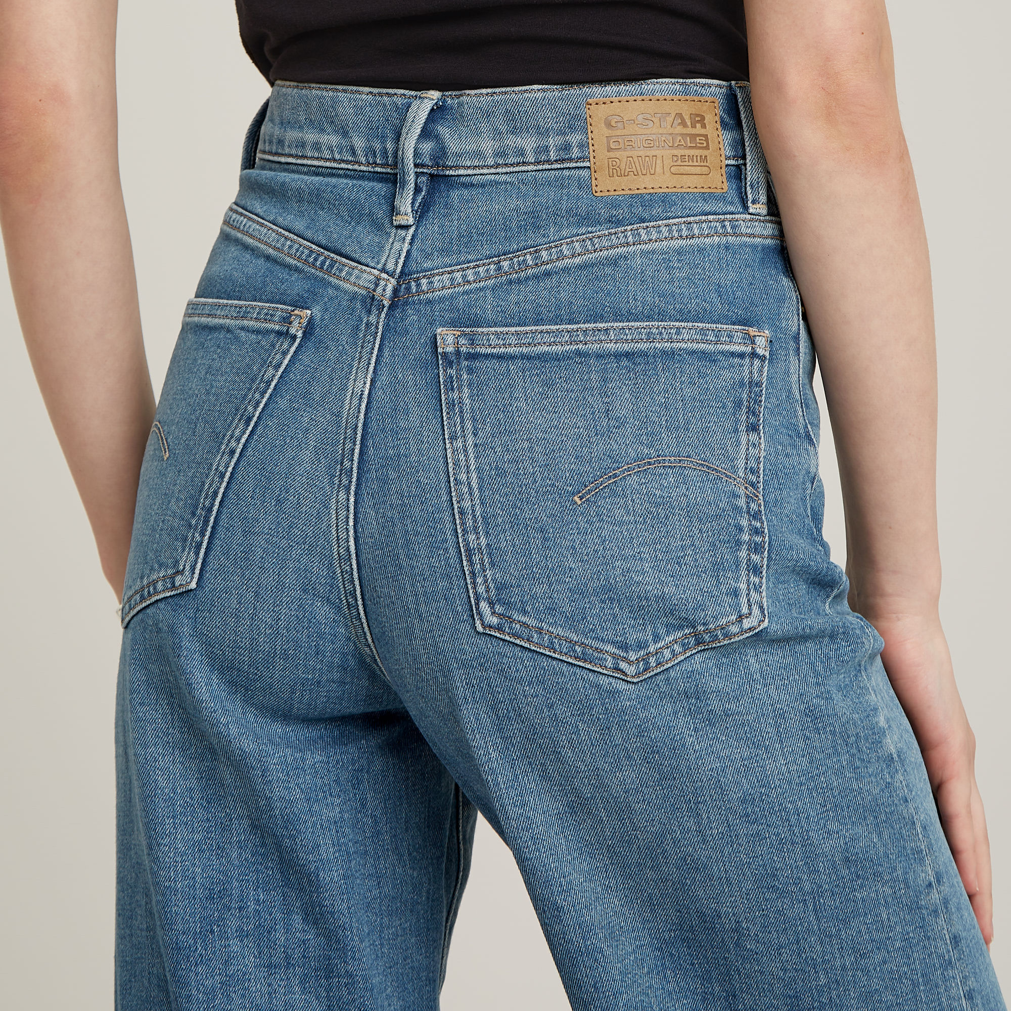 G-Star RAW Deck 2.0 High Loose Jeans Midden blauw Dames