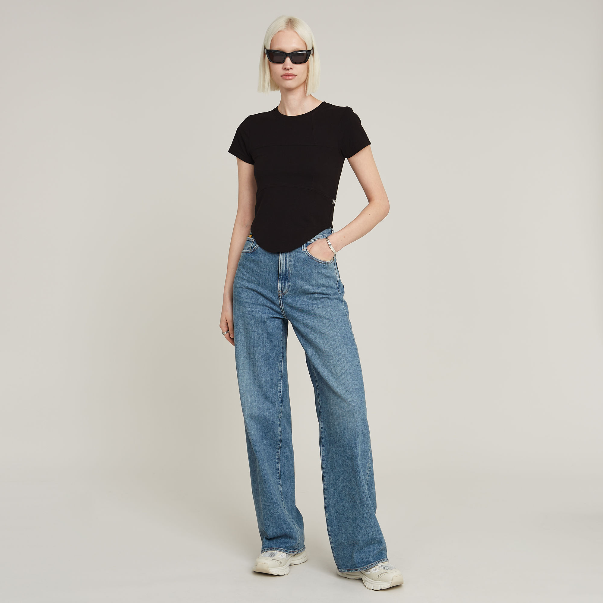 G-Star RAW Deck 2.0 High Loose Jeans Midden blauw Dames