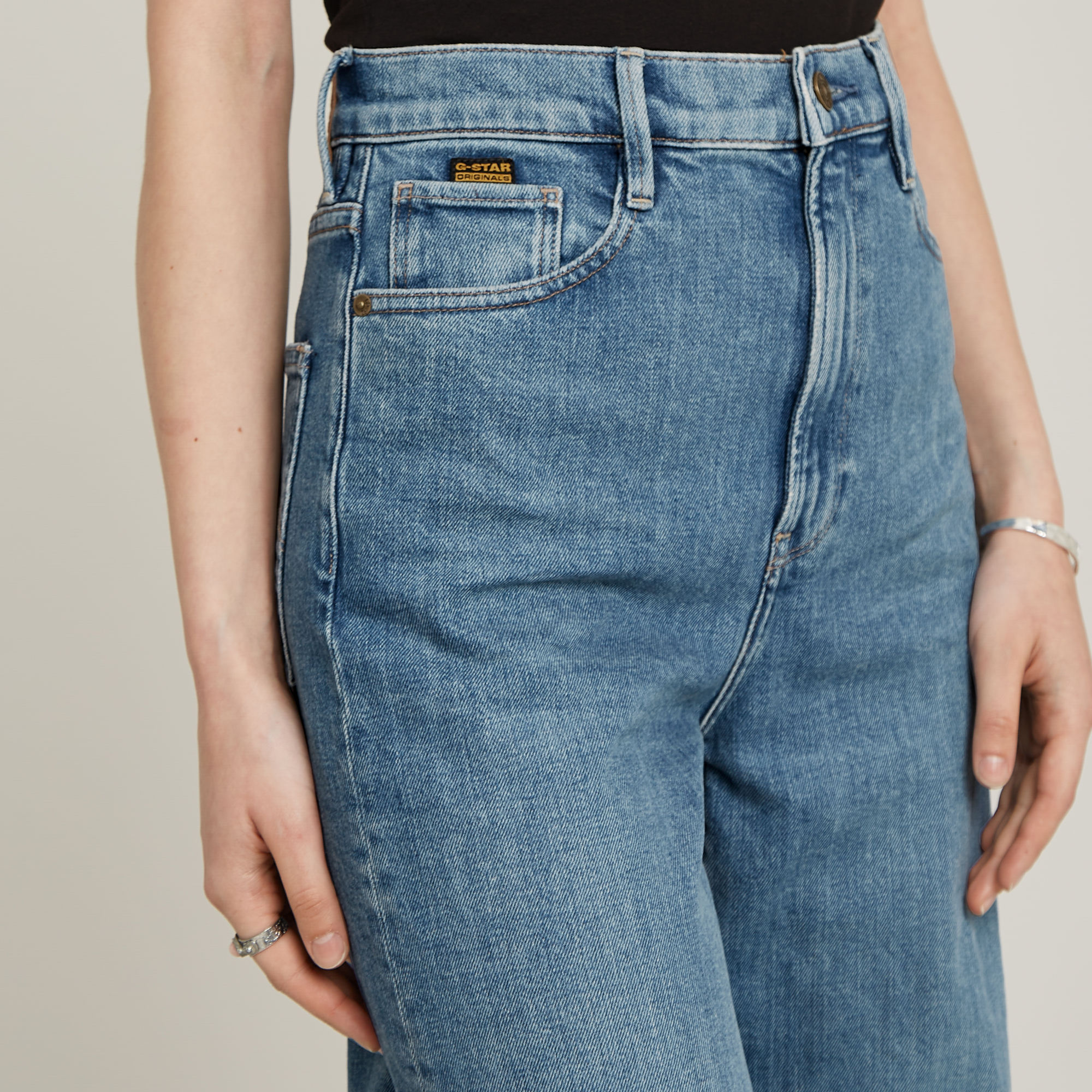 G-Star RAW Deck 2.0 High Loose Jeans Midden blauw Dames