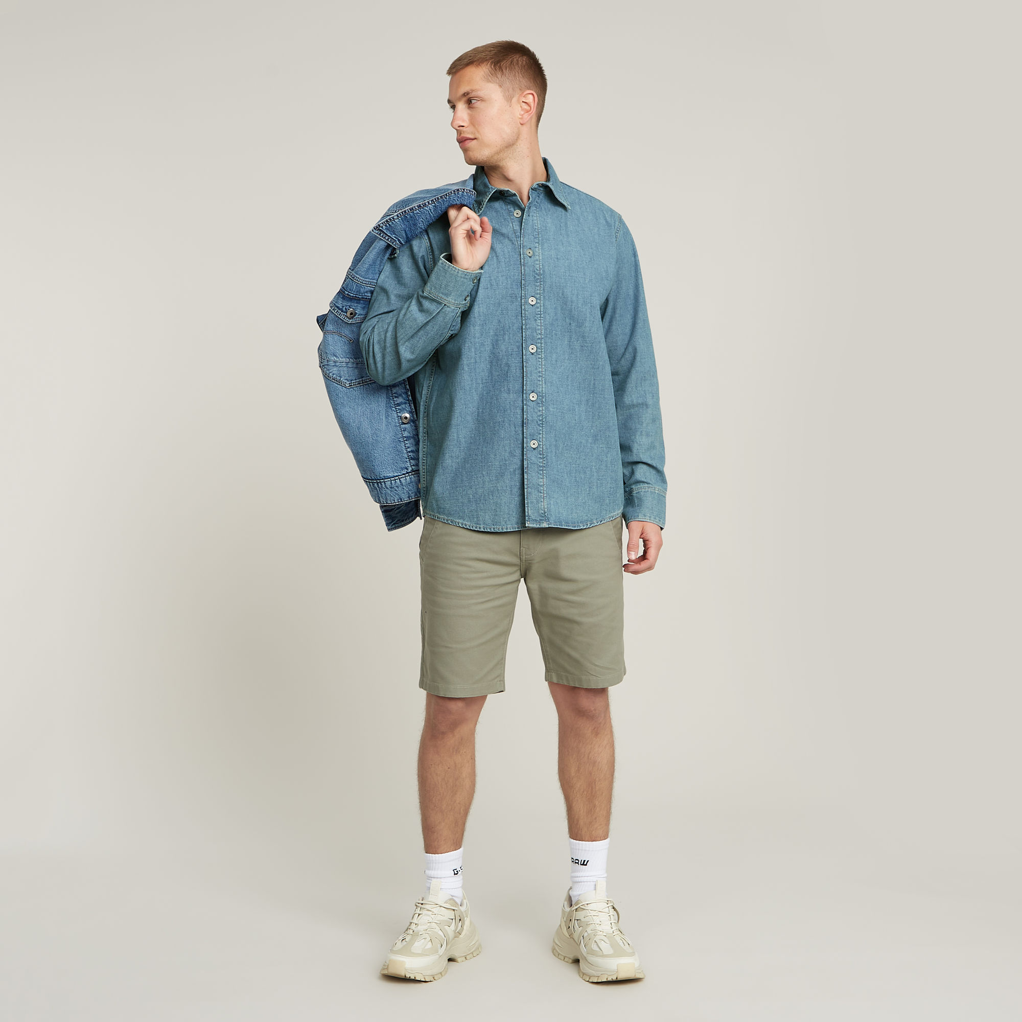 G-Star RAW Bronson 3.0 Slim Chino Short Groen Heren
