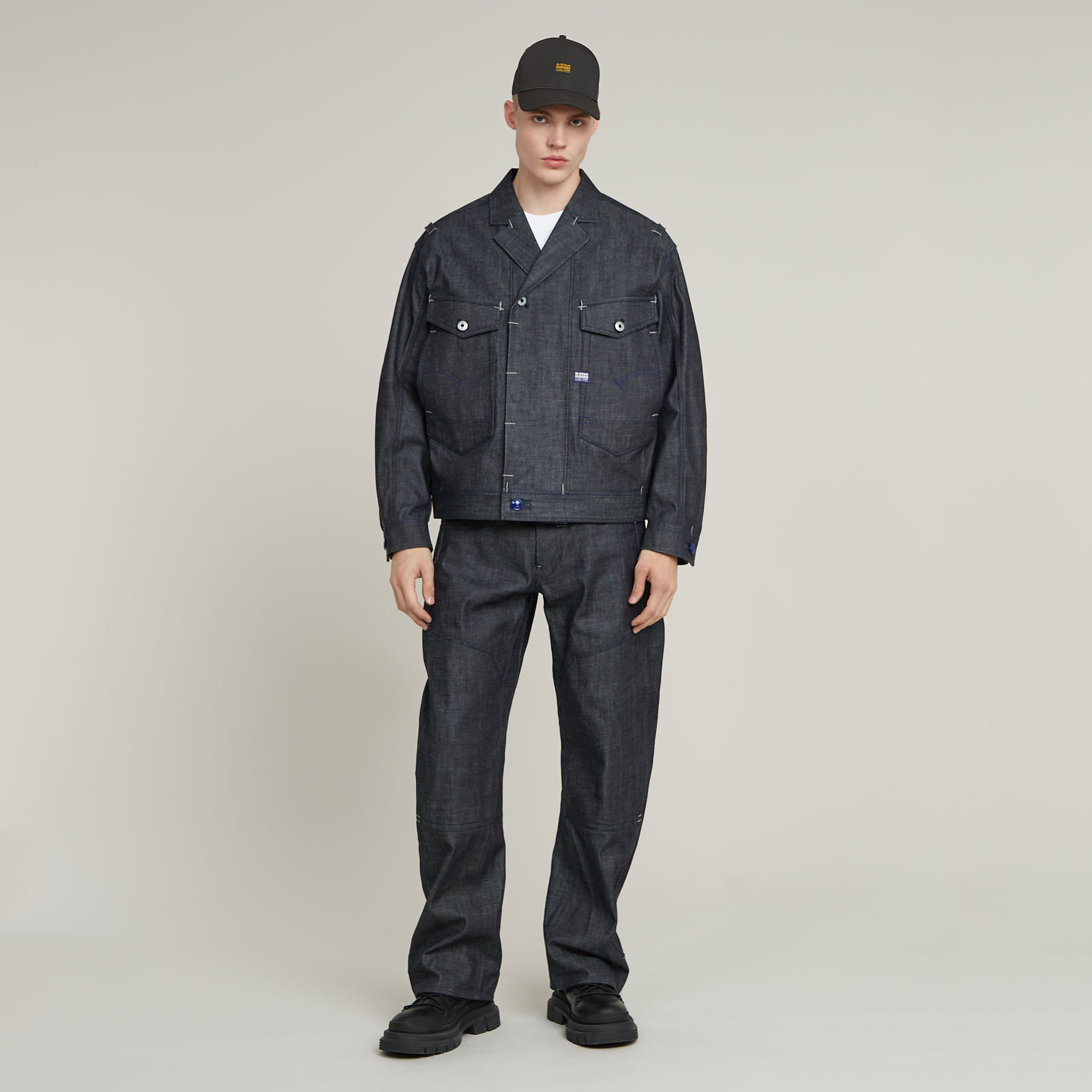 Thumbnail - G-STAR Origins 3D Selvedge Jacke - Dunkelblau - Herren