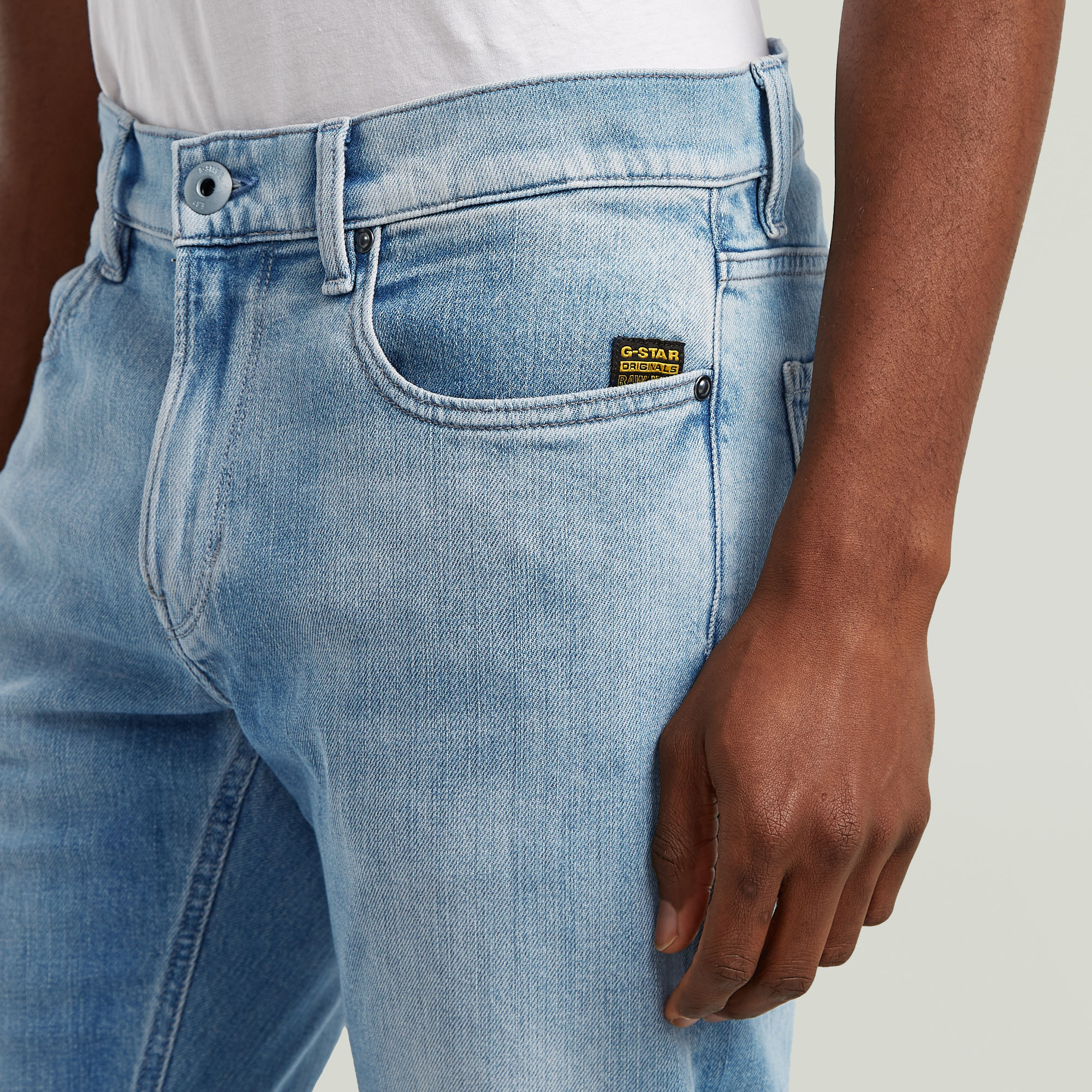 G-Star RAW Mosa Straight Jeans Midden blauw Heren