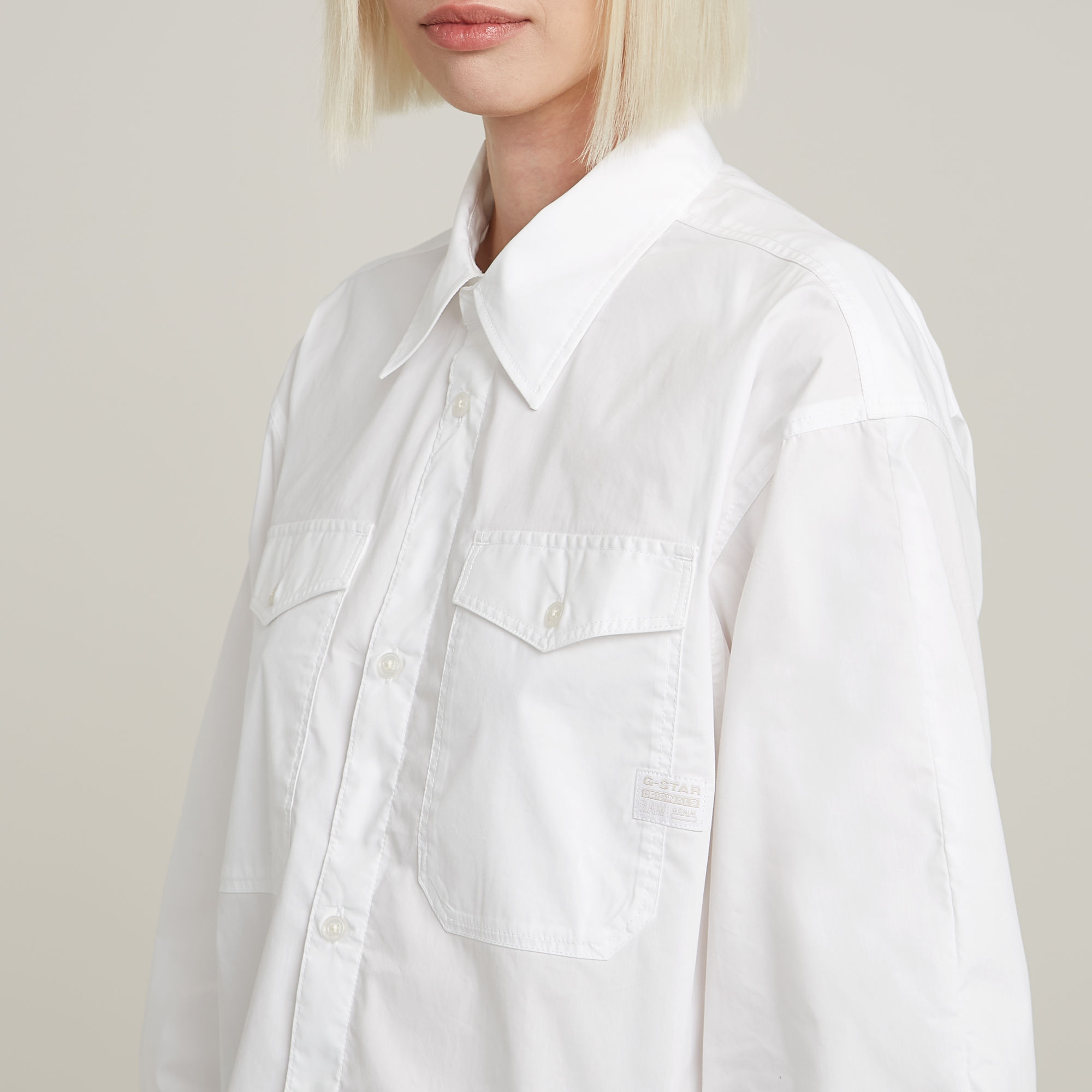 G-Star RAW Boxy Blouse Wit Dames