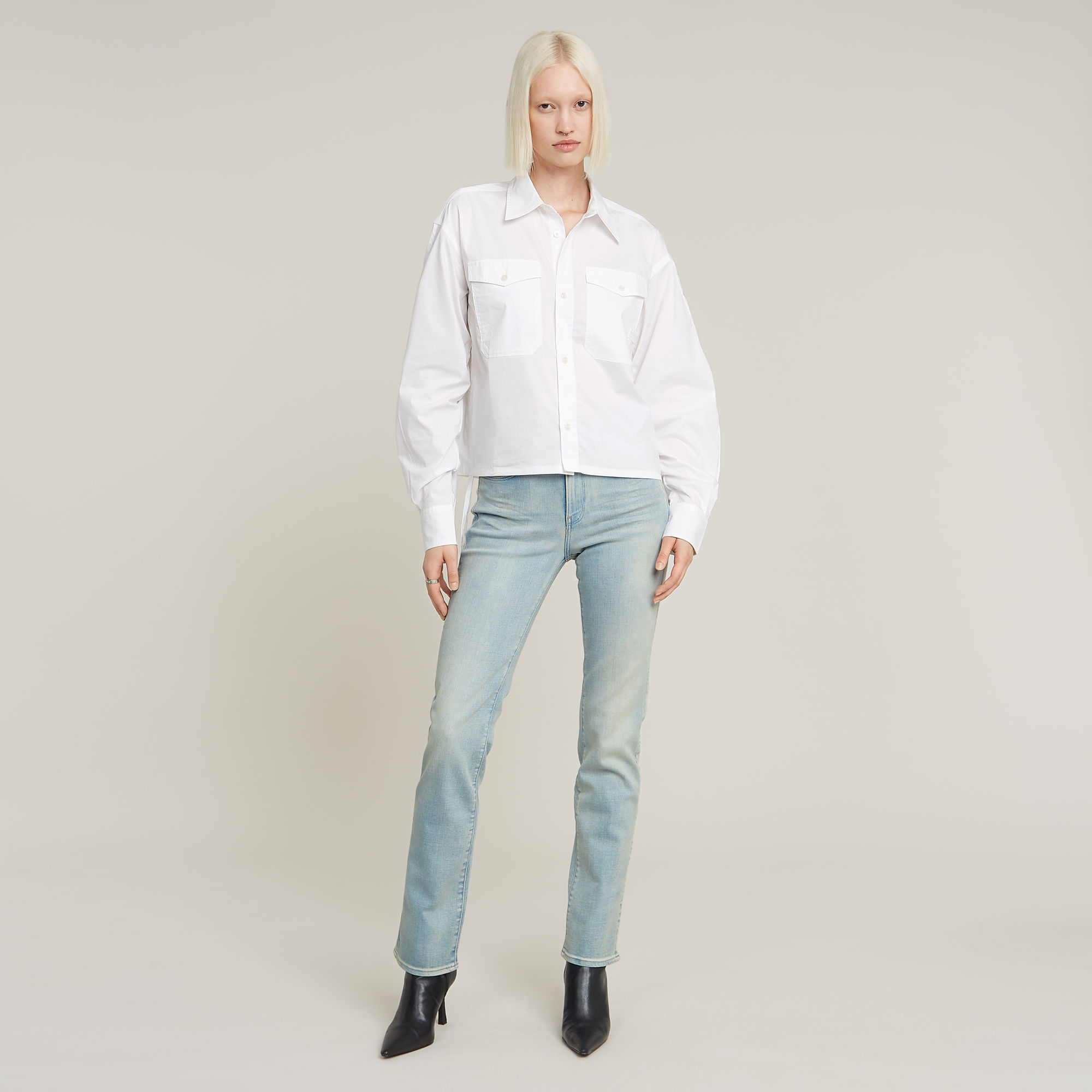 G-Star RAW Boxy Blouse Wit Dames