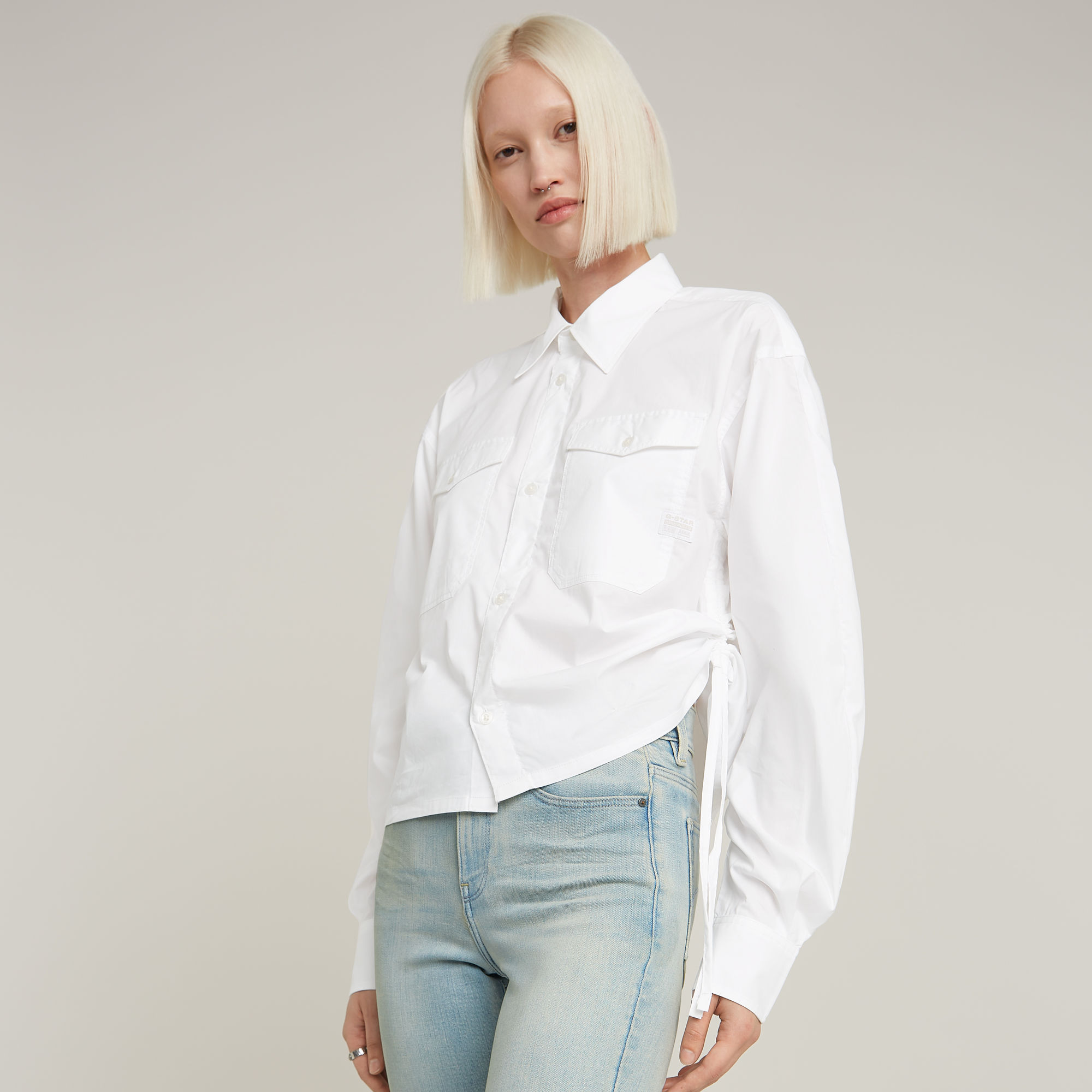 G-Star RAW Boxy Blouse Wit Dames
