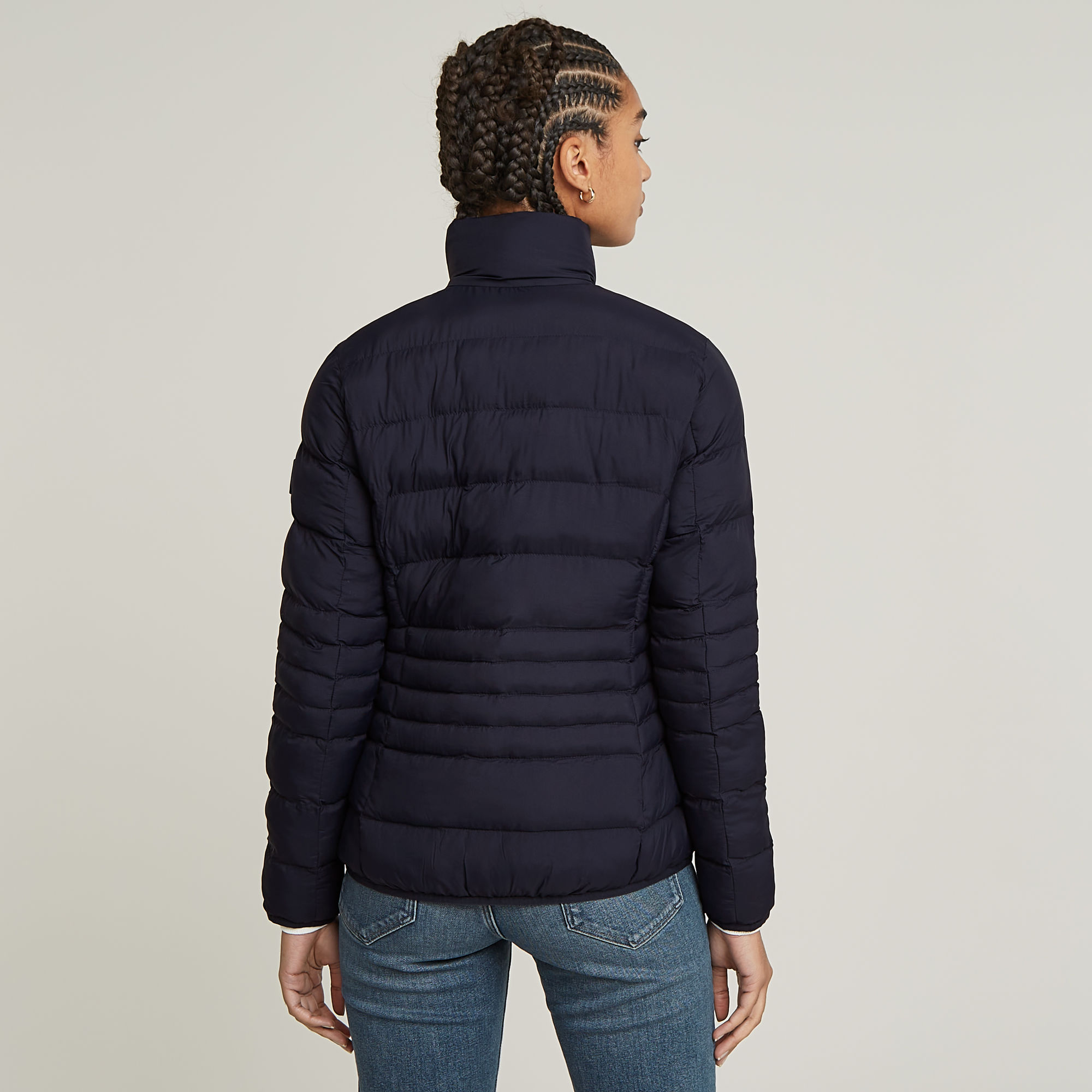 G-Star RAW Lichtgewicht Gewatteerd Jack Donkerblauw Dames
