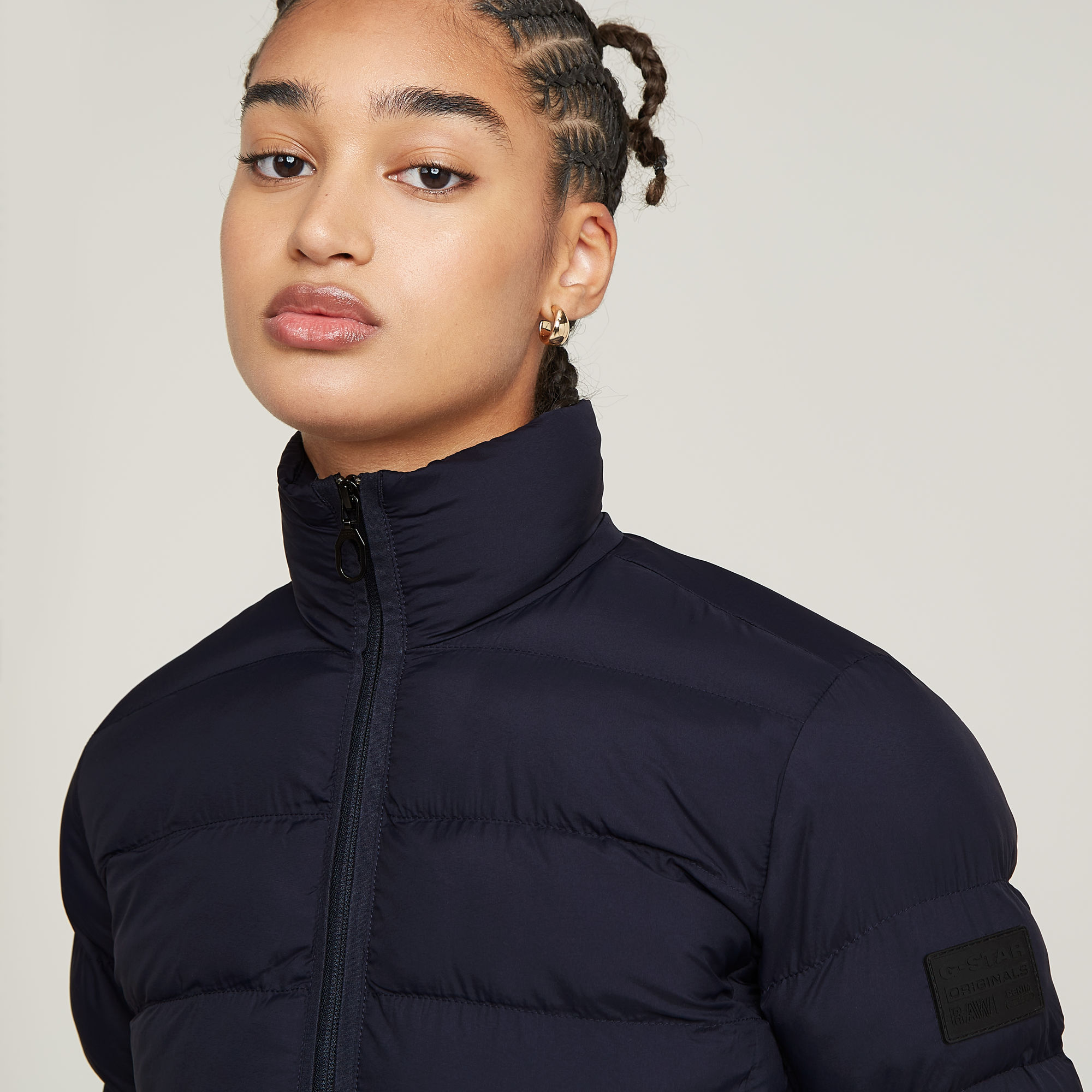 G-Star RAW Lichtgewicht Gewatteerd Jack Donkerblauw Dames