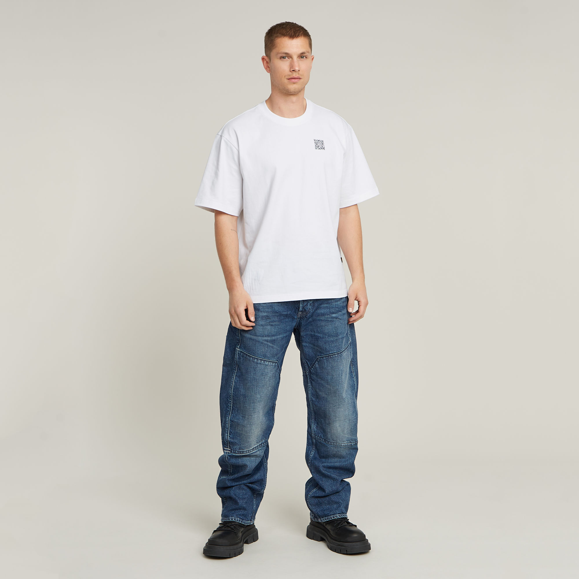 G-Star RAW G-STAR Origins Bend 3D Loose Selvedge Jeans Donkerblauw Heren