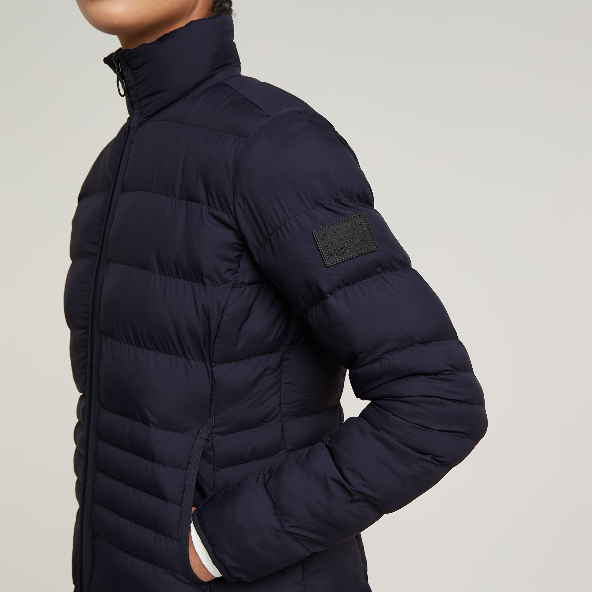 G-Star RAW Lichtgewicht Gewatteerd Jack Donkerblauw Dames