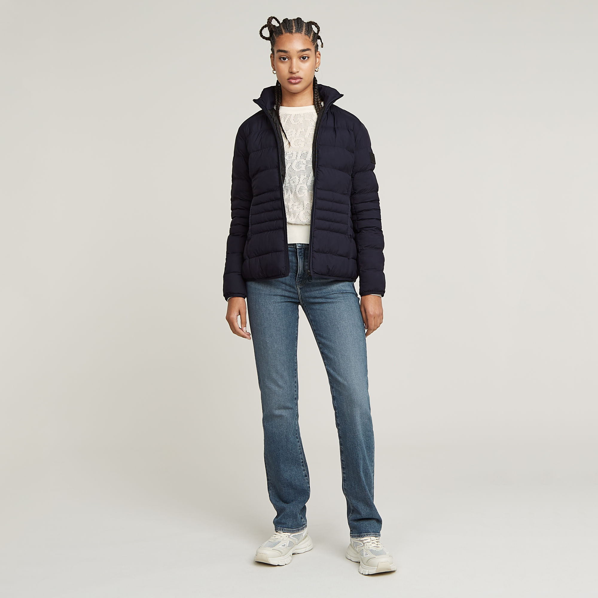 G-Star RAW Lichtgewicht Gewatteerd Jack Donkerblauw Dames