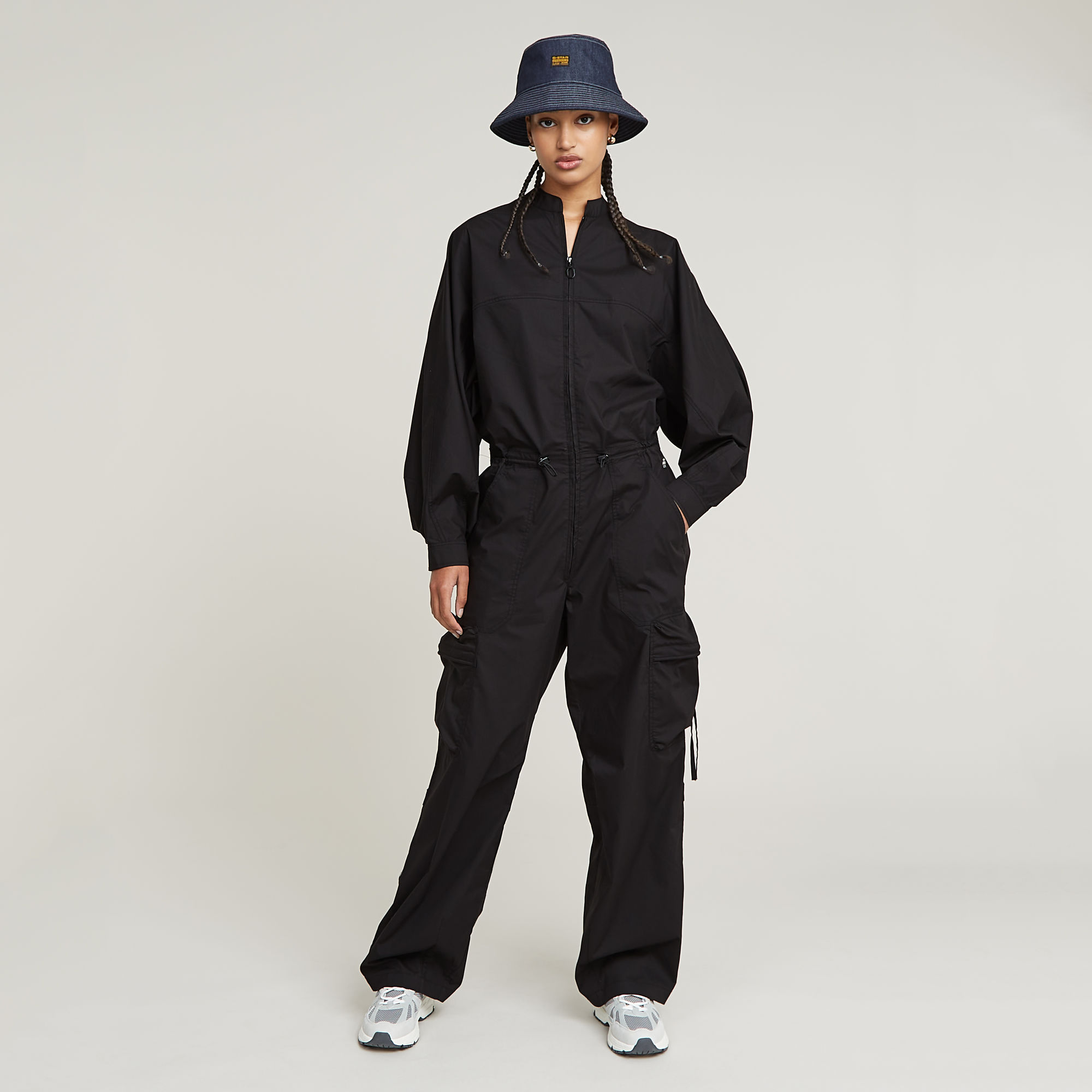 Balloon Jumpsuit - Schwarz - Damen