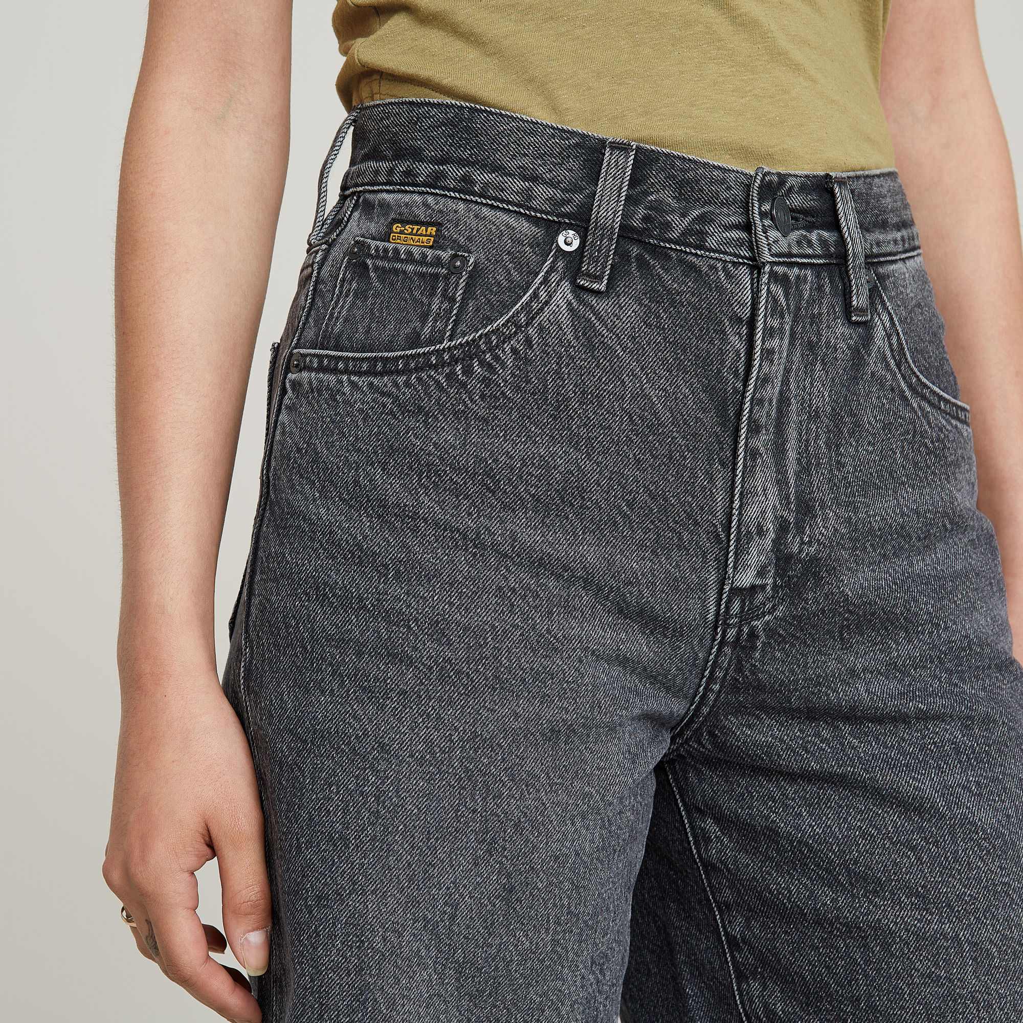 G-Star RAW Viktoria Bermuda Short Clean Edge Grijs Dames