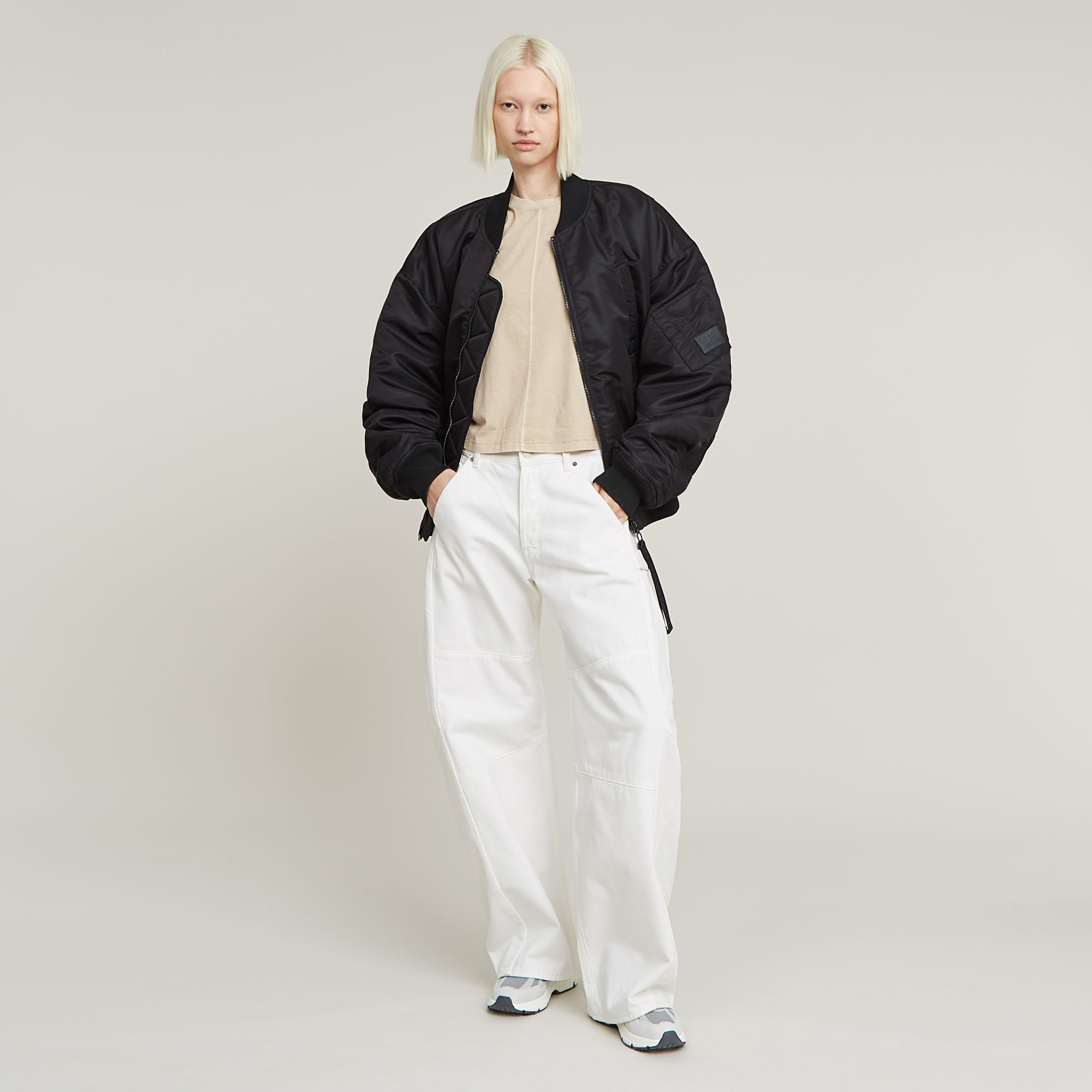 G-Star RAW Bowey 3D Extreme Carpenter Loose Jeans Wit Dames